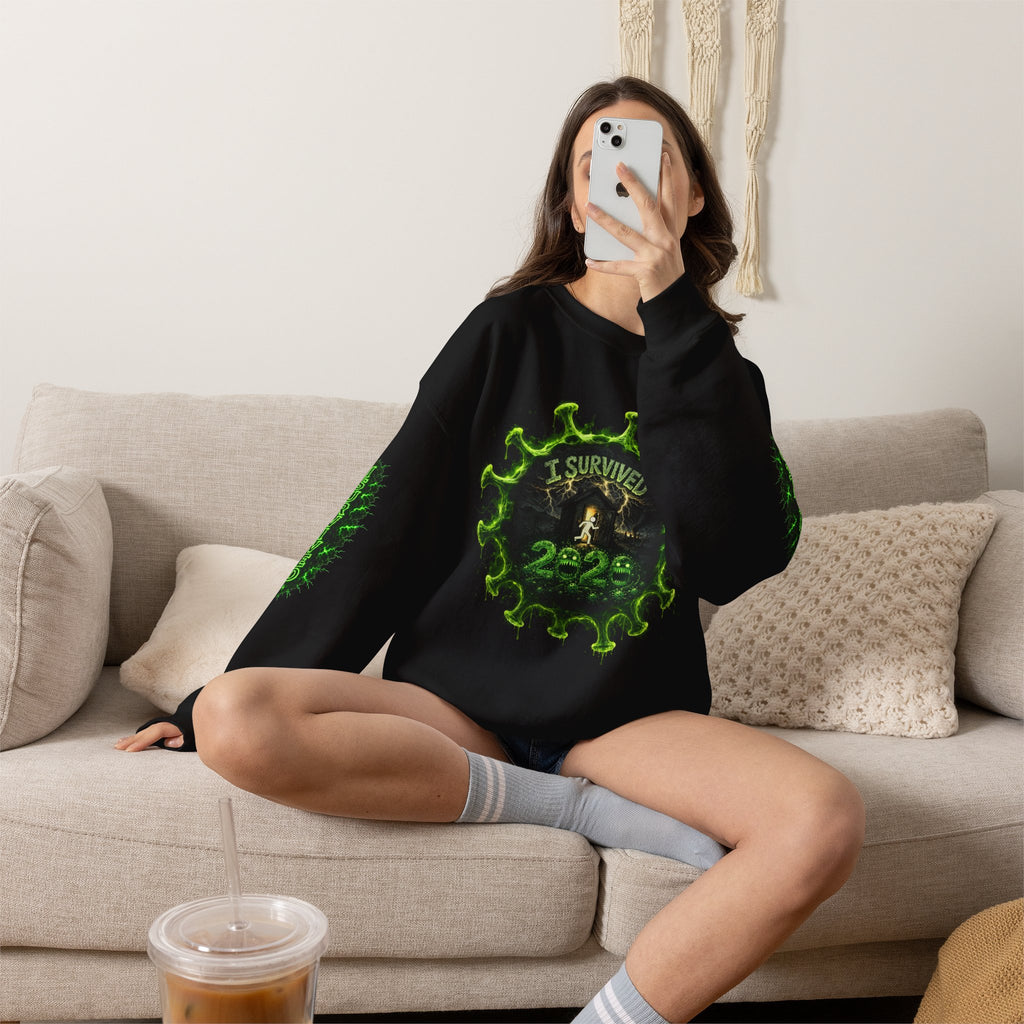 I Survived 2020 — Director's Cut S1:E5 "Delivery Doomsday" | Pandemic Edition Unisex Heavy Blend™ Crewneck Sweatshirt