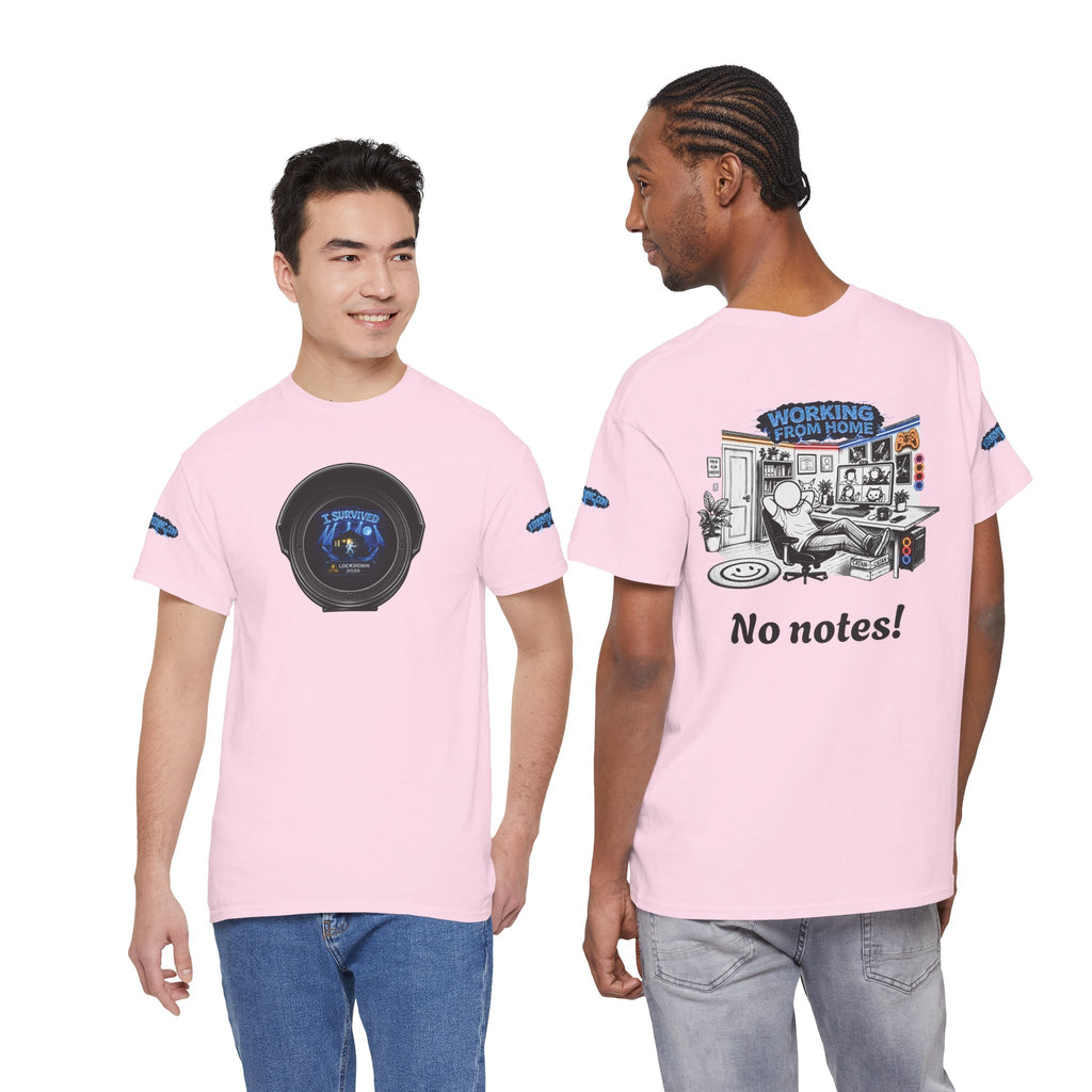 I Survived 2020 — LOCKDOWN S3:E3: Director's Cut Special Edition "Working From Home" Unisex Heavy Cotton Tee