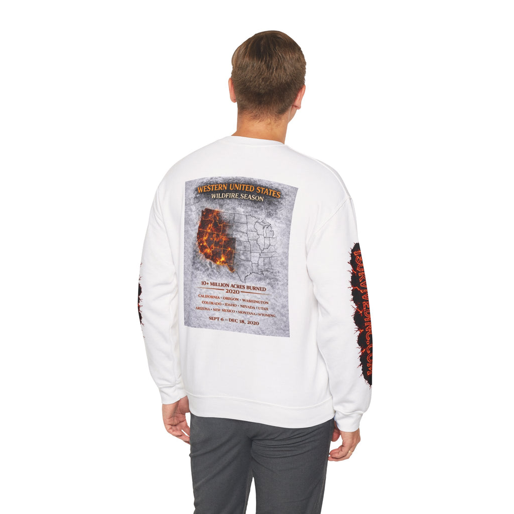 I Survived 2020 — S2:E4 "Western U.S. Wildfire Season" | Mid-Season Finale Pt. 1 | Wildfire Edition Memorial Unisex Heavy Blend™ Crewneck Sweatshirt