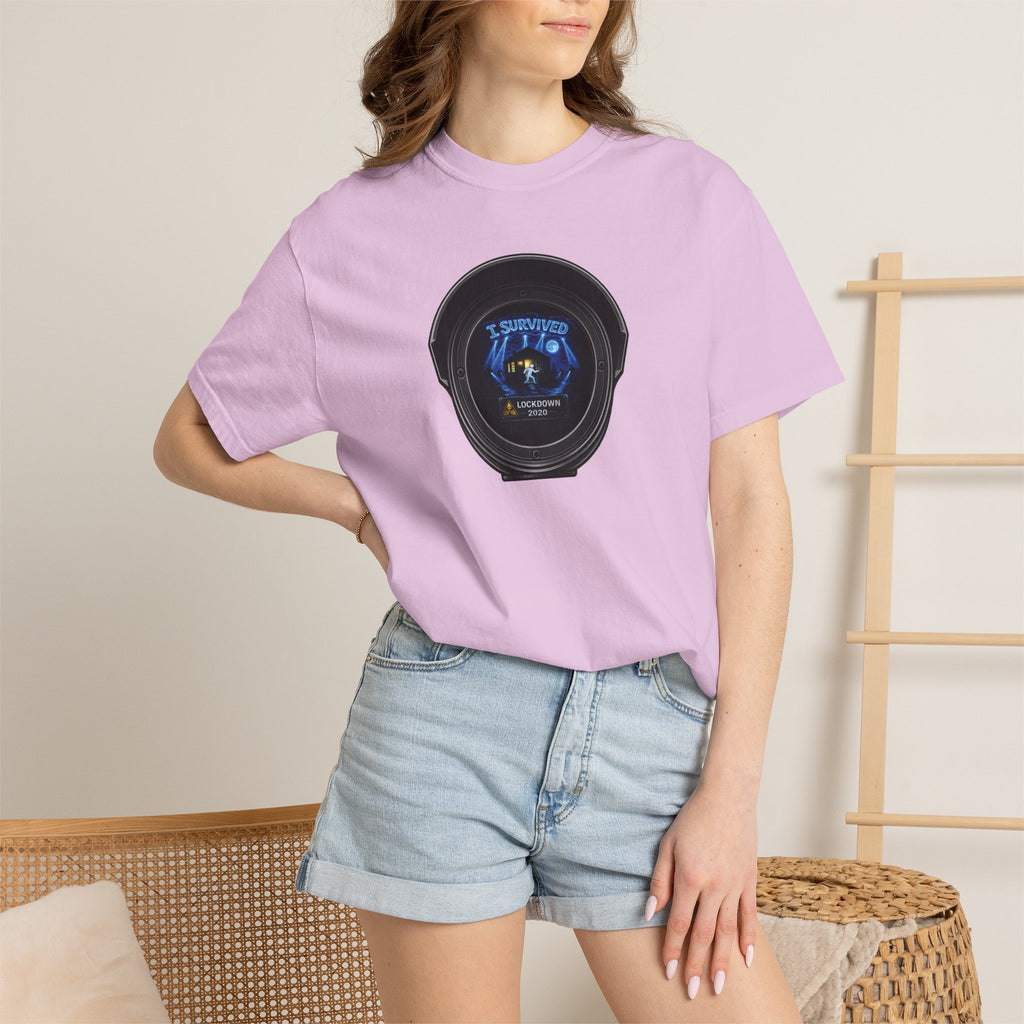 I Survived 2020 —  LOCKDOWN S3:E3: Director's Cut "Remote Schooling" Unisex Garment-Dyed T-shirt