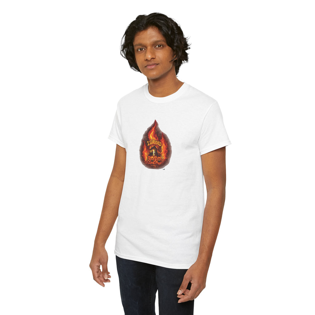 I Survived 2020 — WILDFIRES S2:E1: Director's Cut "Berry Creek" Memorial Unisex Heavy Cotton Tee