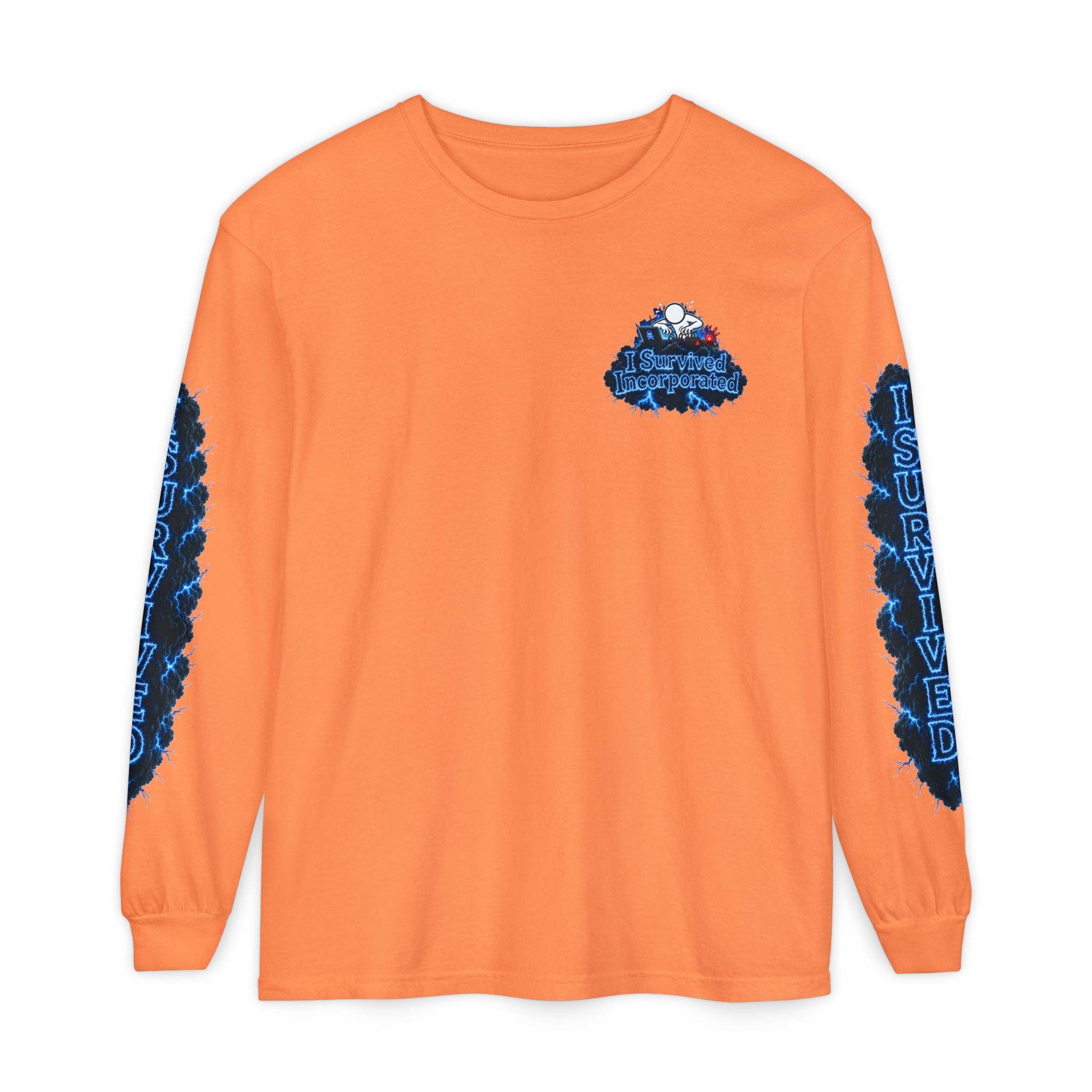 I Survived 2020 — "Please Stand By" Test Pattern Tee Lockdown Special Edition Summer Exclusive Unisex Garment-Dyed Long Sleeve T-Shirt