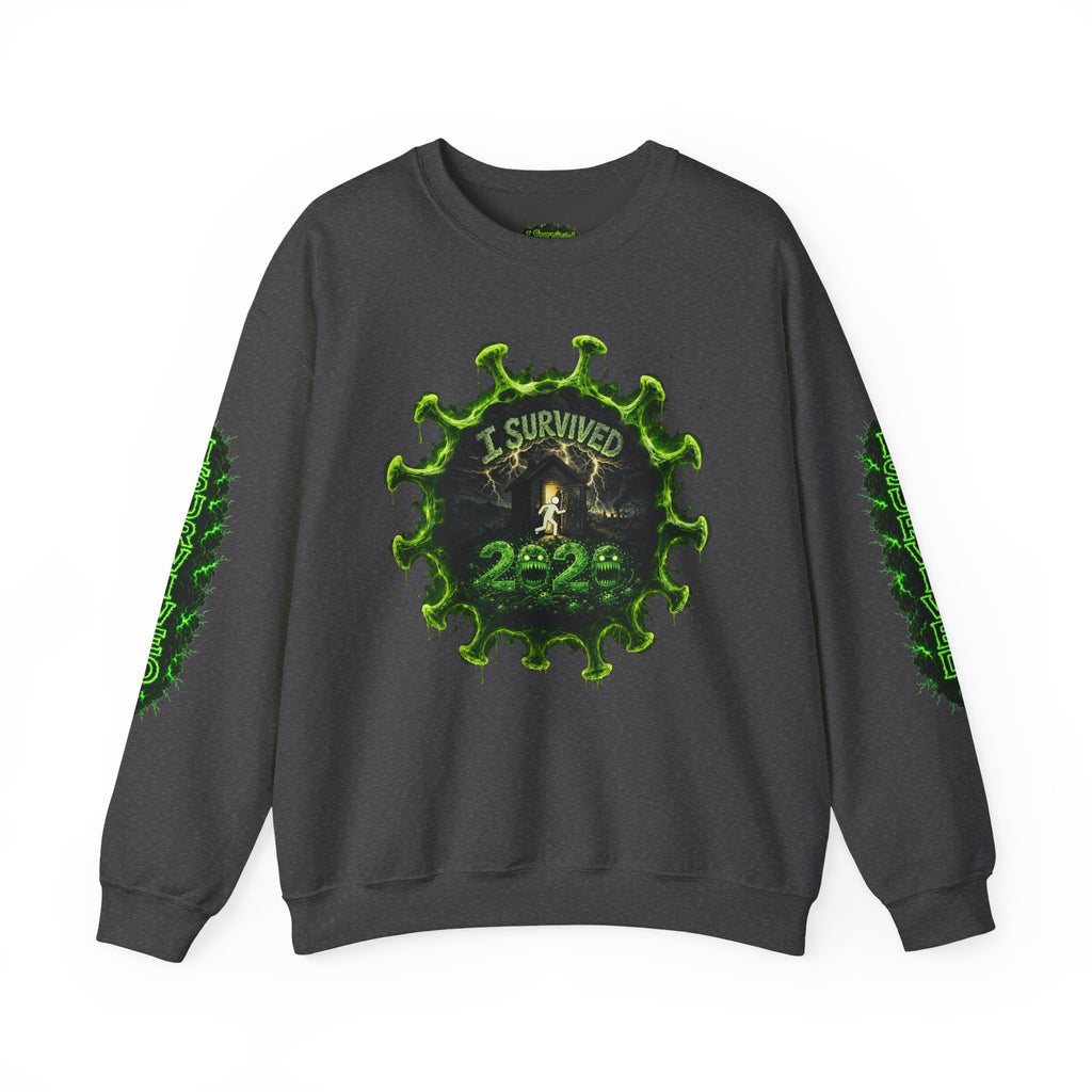 I Survived 2020 — Director's Cut S1:E1 "COVID-19: The Coronavirus" | Pandemic Edition Unisex Heavy Blend™ Crewneck Sweatshirt