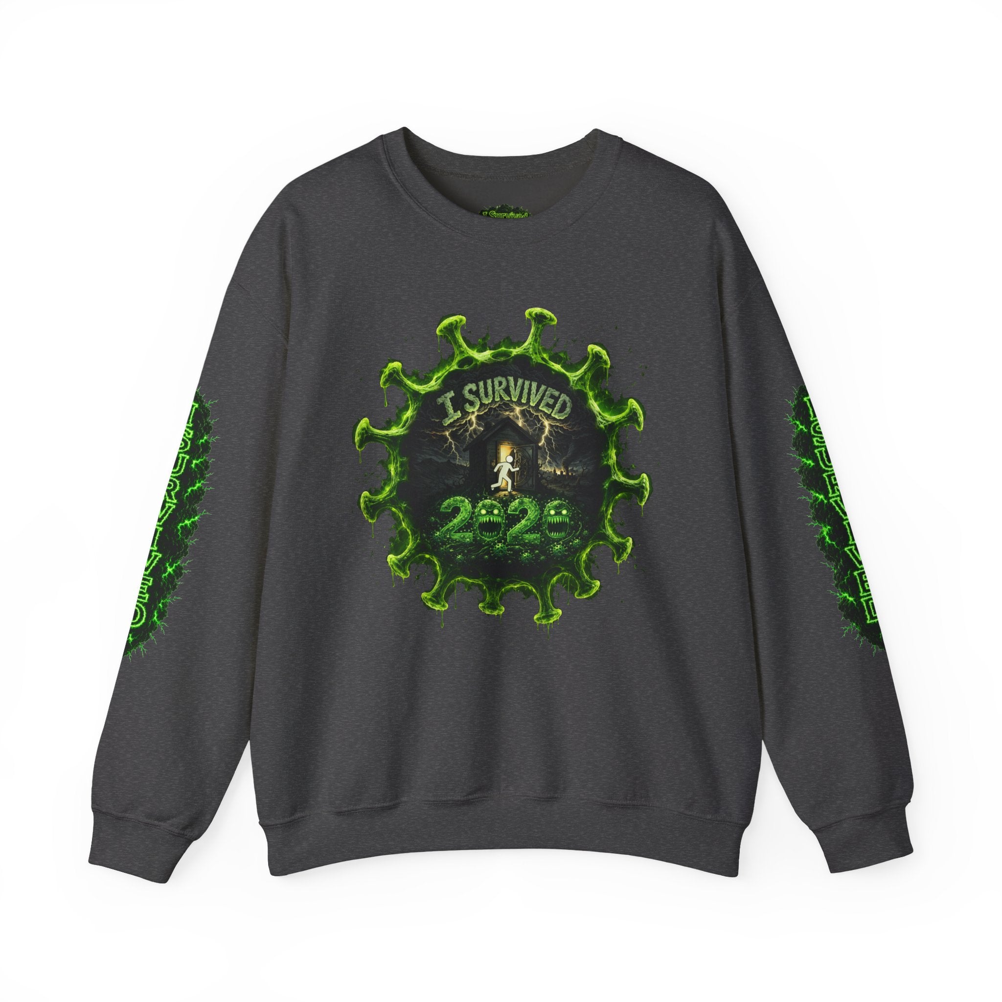 I Survived 2020 — Director's Cut S1:E1 "COVID-19: The Coronavirus" | Pandemic Edition Unisex Heavy Blend™ Crewneck Sweatshirt