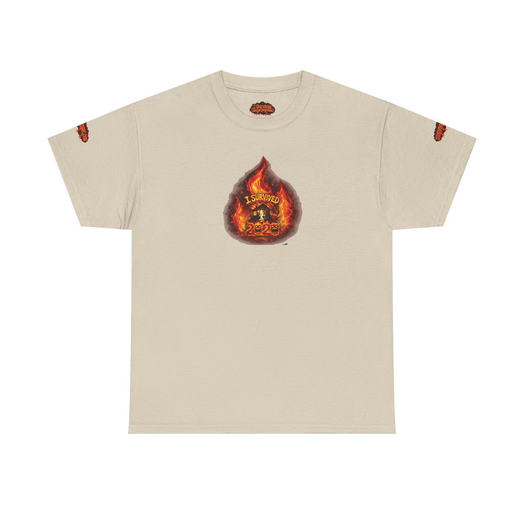 I Survived 2020 — WILDFIRES S2:E3: Director's Cut Special Edition "The California Wildfires" Memorial Unisex Heavy Cotton Tee