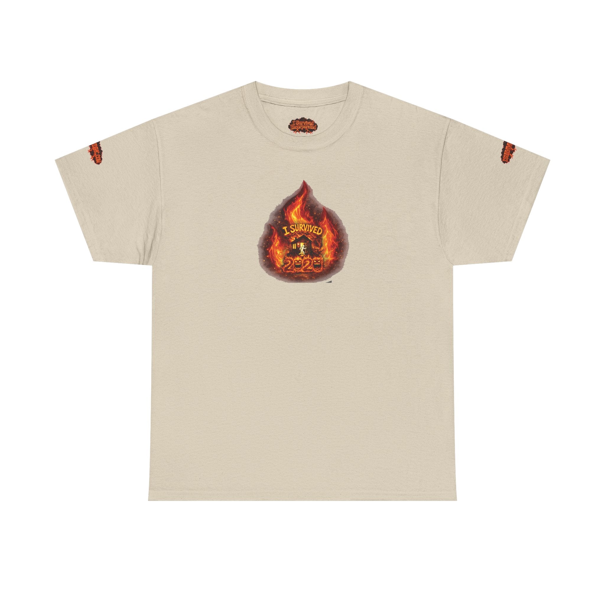 I Survived 2020 — WILDFIRES S2:E3: Director's Cut Special Edition "The California Wildfires" Memorial Unisex Heavy Cotton Tee