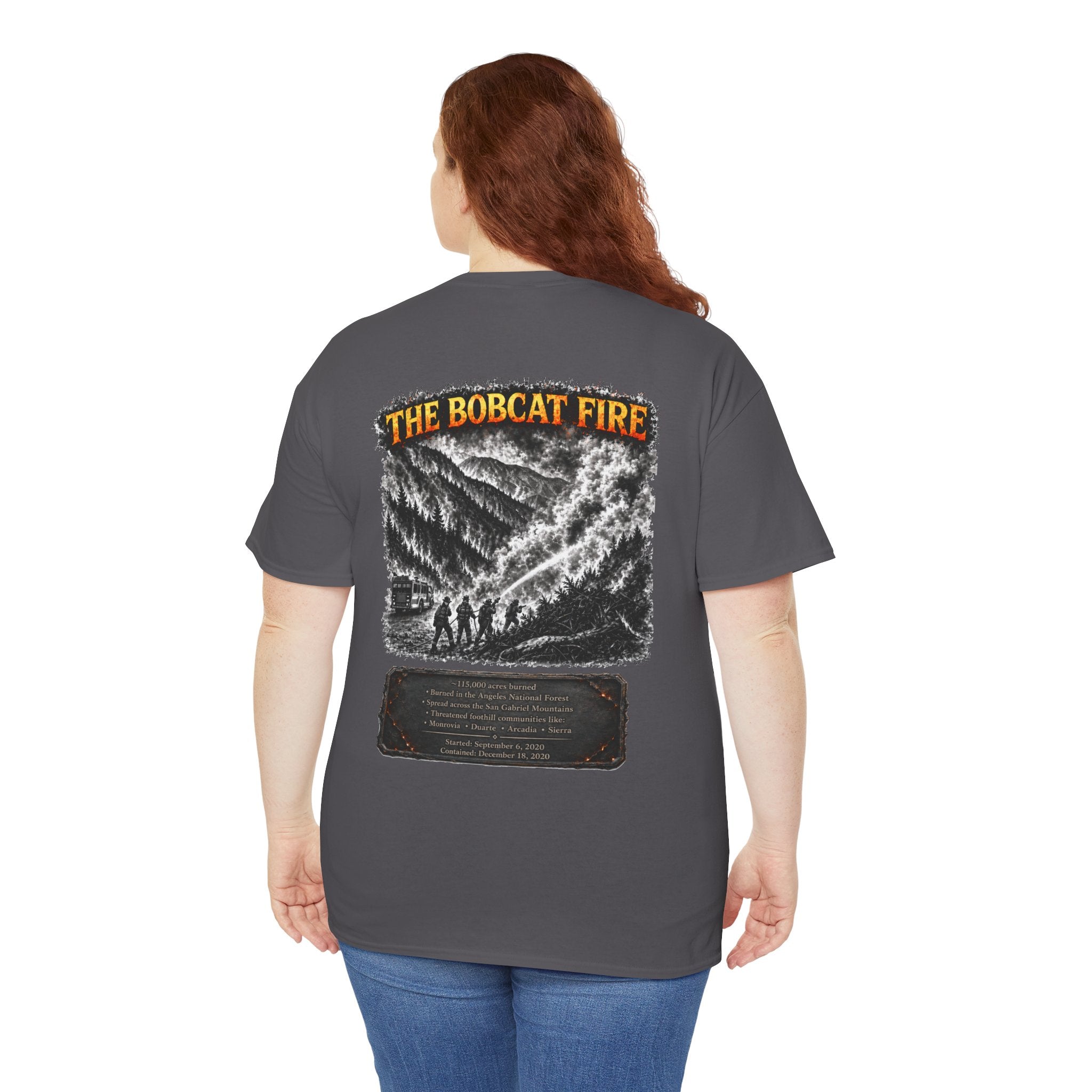 I Survived 2020 — Director's Cut S2:E2 "The Bobcat Fire" | Wildfire Edition Memorial Unisex Heavy Cotton Tee