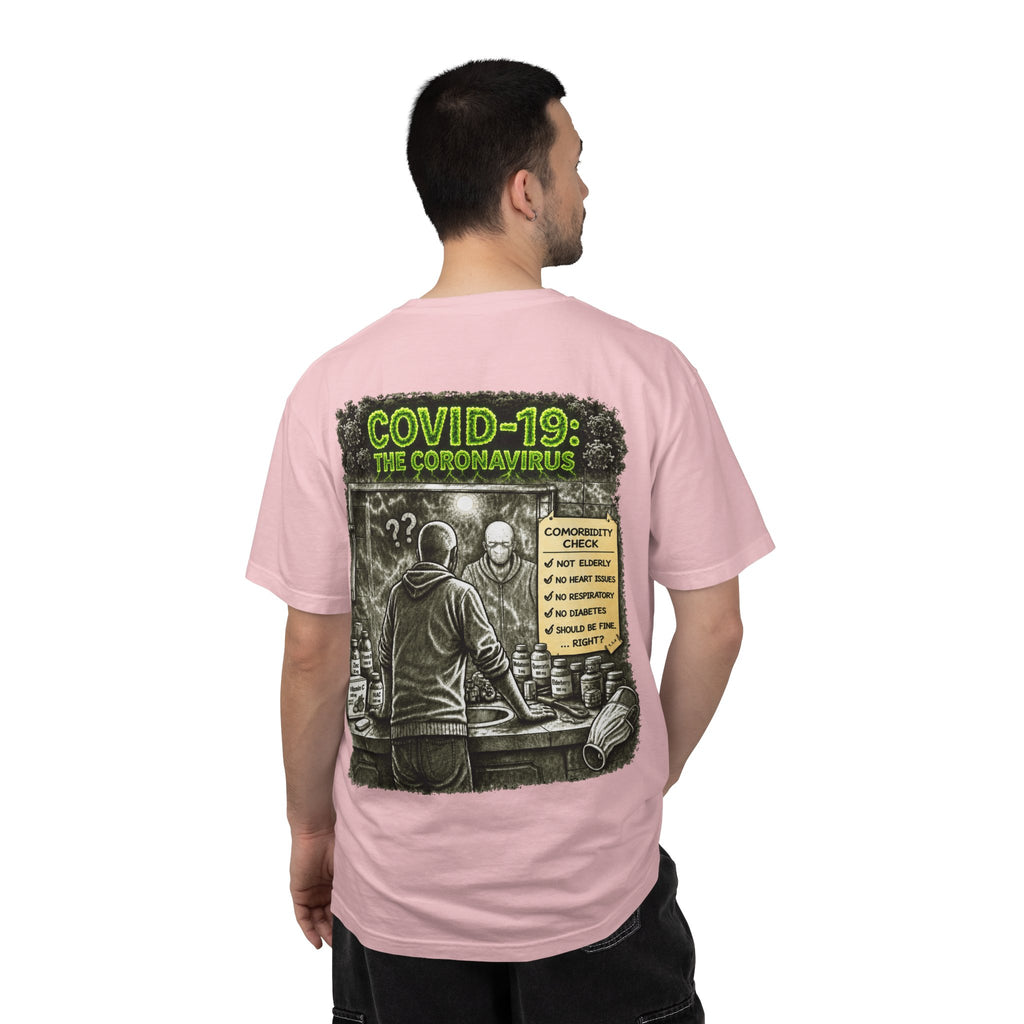 Sobreviví al 2020 — T1:E1 "COVID-19: El Coronavirus" | Camiseta unisex teñida de una pieza, Edición Pandemia