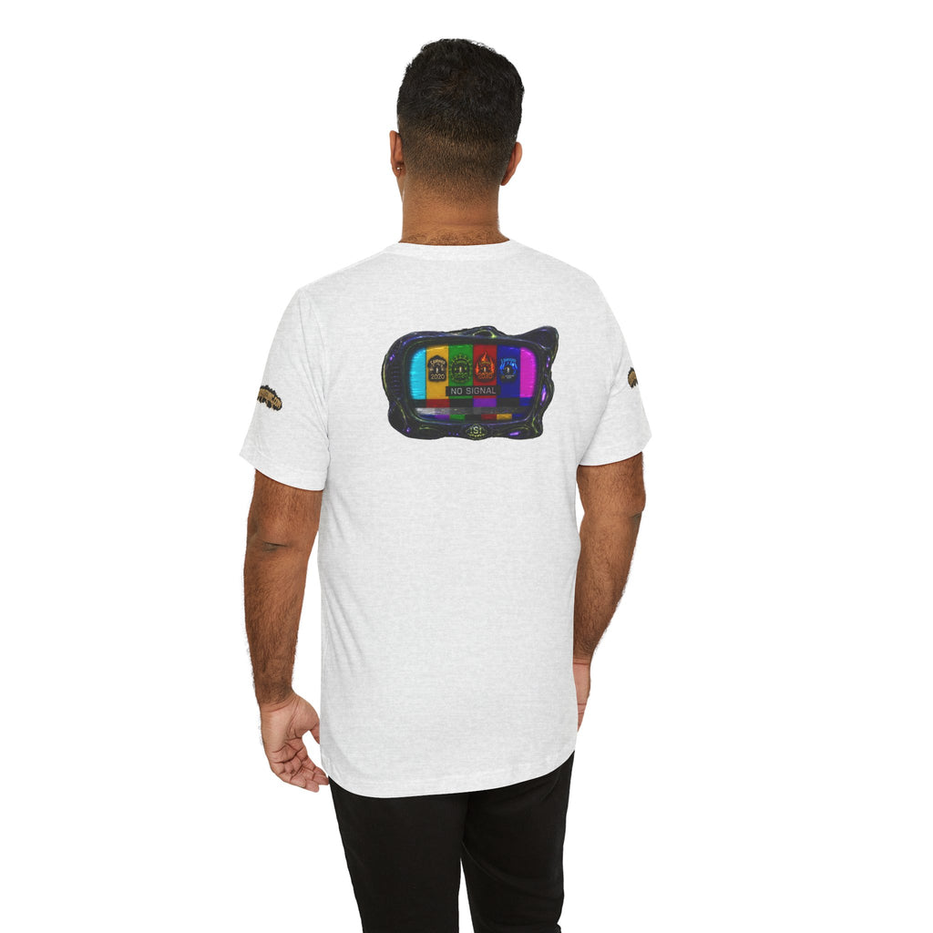 I Survived 2020 — "No Signal" Test Pattern Tee Alien Broadcast Finale Summer Premiere Unisex Jersey Short Sleeve Tee