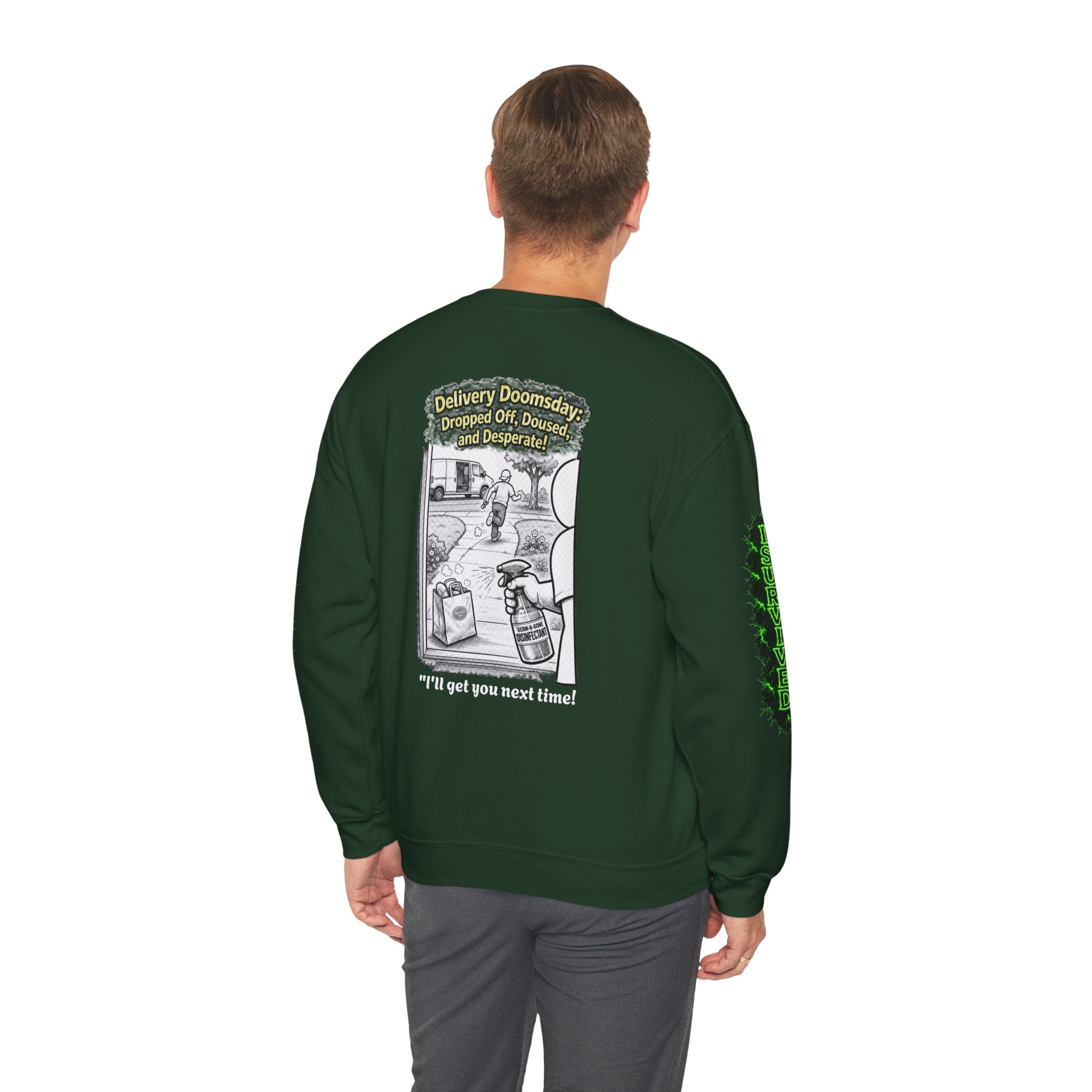 I Survived 2020 — Director's Cut S1:E5 "Delivery Doomsday" | Pandemic Edition Unisex Heavy Blend™ Crewneck Sweatshirt