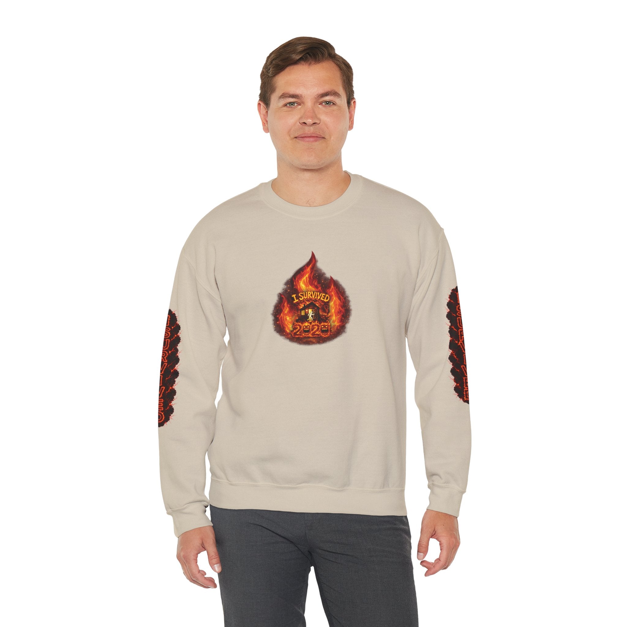 I Survived 2020 — WILDFIRES S2:E2: Director's Cut "The Bobcat Fire" Memorial Unisex Heavy Blend™ Crewneck Sweatshirt