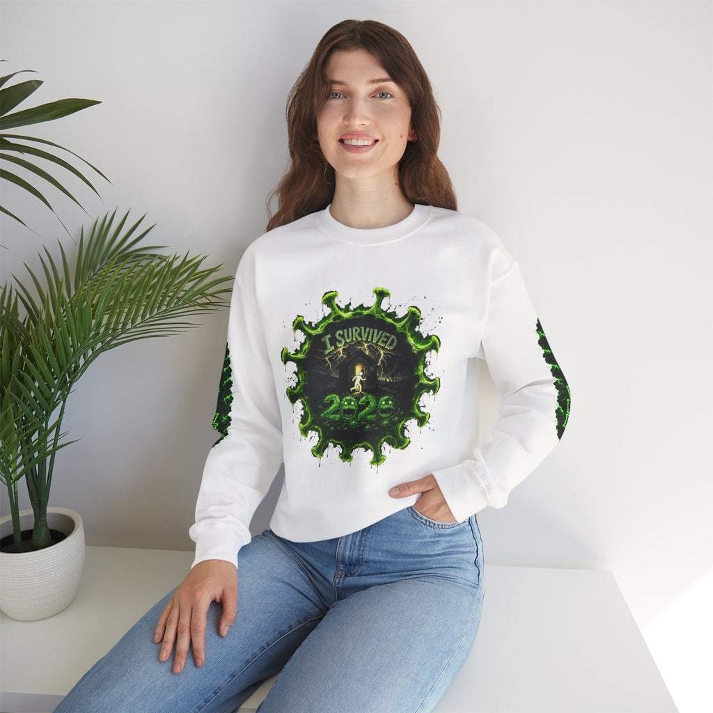 I Survived 2020 — Director's Cut S1:E2 "The Coming of COVID" | Pandemic Edition Unisex Heavy Blend™ Crewneck Sweatshirt