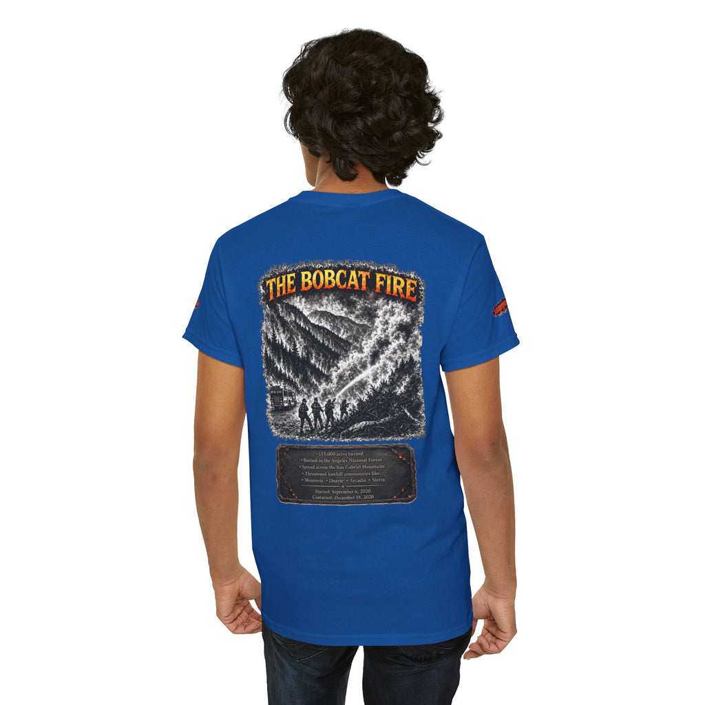 I Survived 2020 — WILDFIRES S2:E2: Director's Cut Special Edition "The Bobcat Fire" Memorial Unisex Heavy Cotton Tee