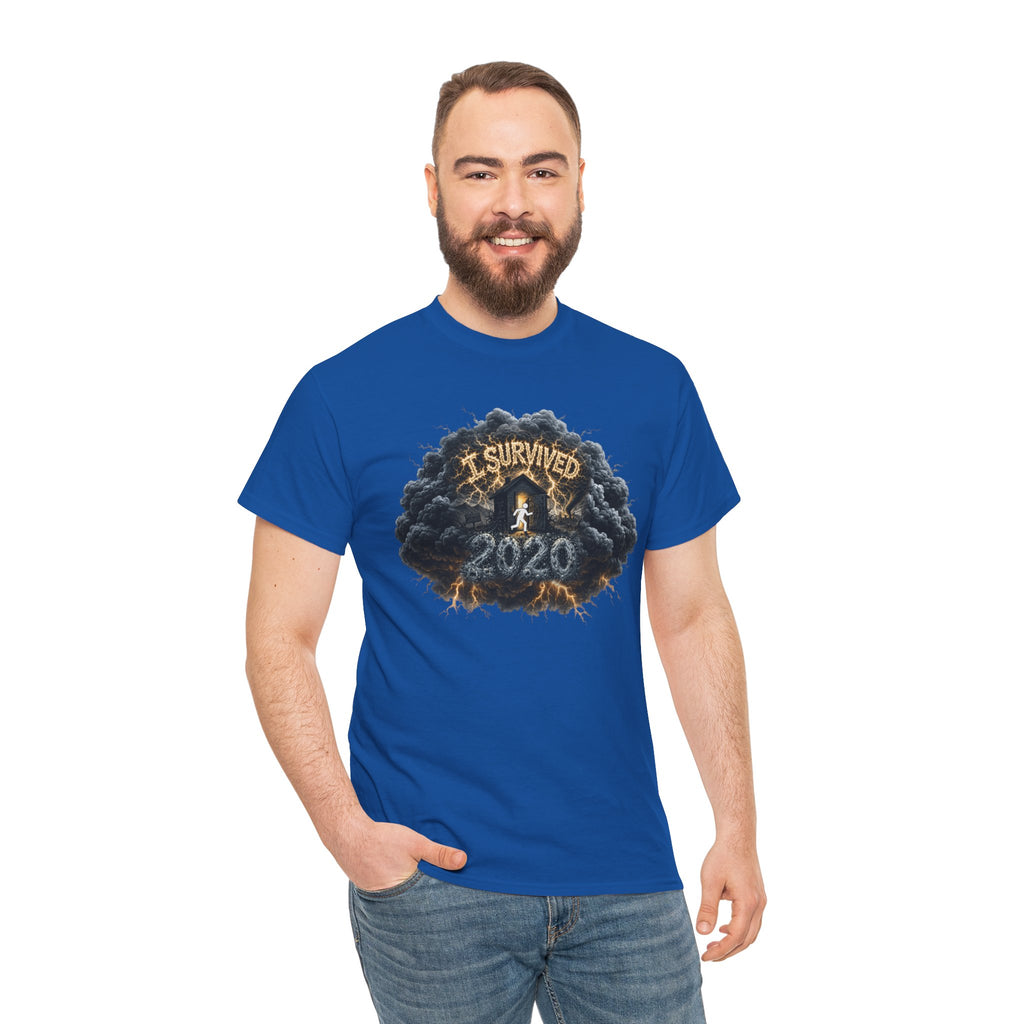 I Survived 2020 —  Deriector's Cut Original Design Teaser Tee | Season 1 Premiere Drop Unisex Heavy Cotton Tee