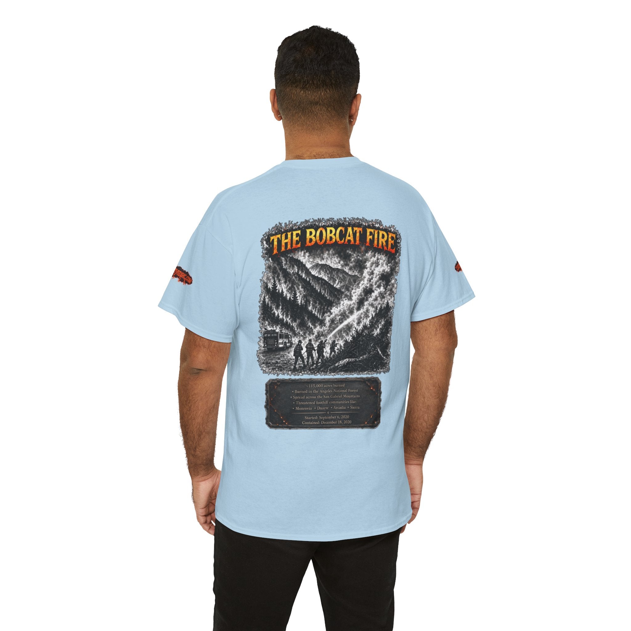 I Survived 2020 — WILDFIRES S2:E2: Director's Cut Special Edition "The Bobcat Fire" Memorial Unisex Heavy Cotton Tee