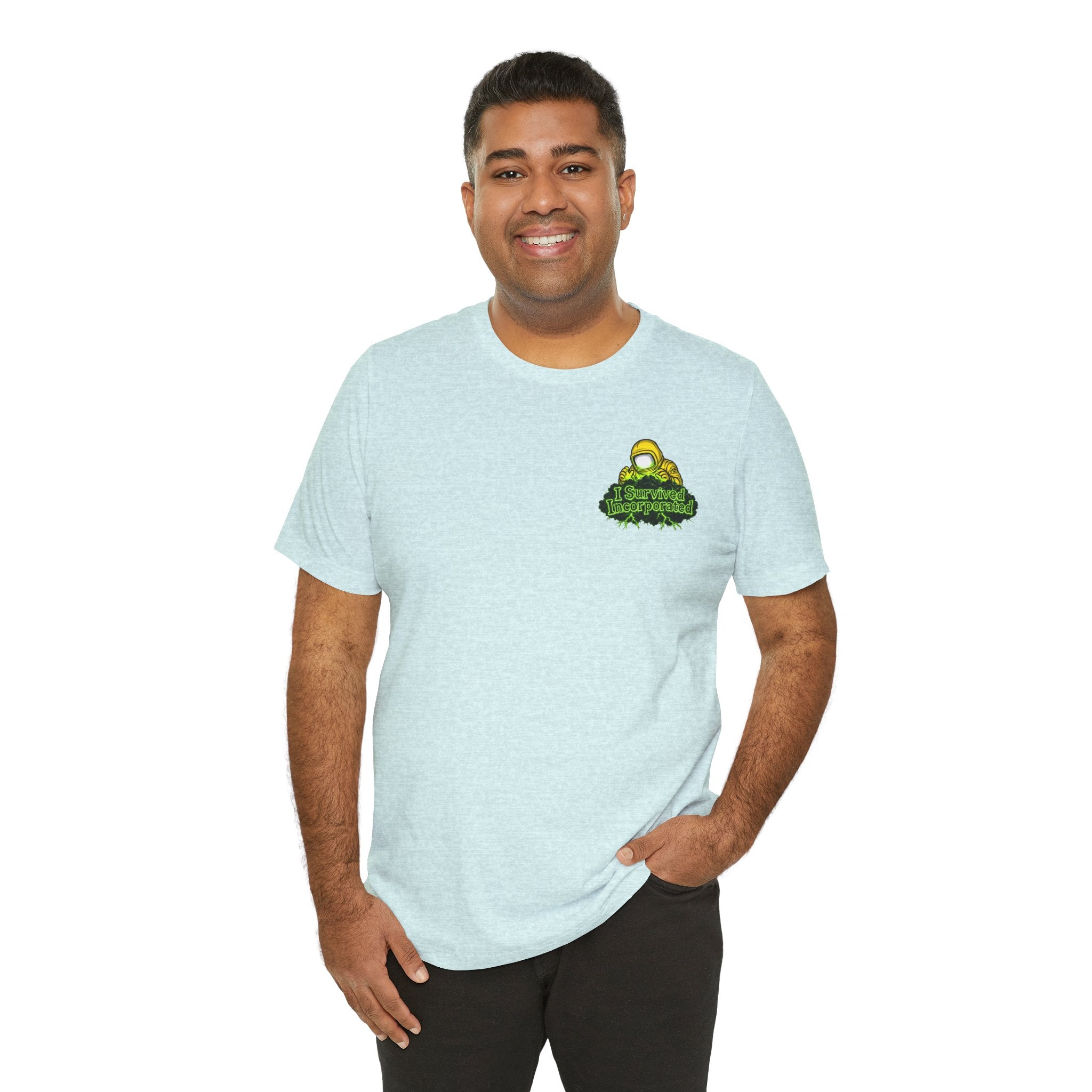 I Survived 2020 — "Please Stand By" Test Pattern Toxic Signal Tee Summer Premiere Unisex Jersey Short Sleeve Tee