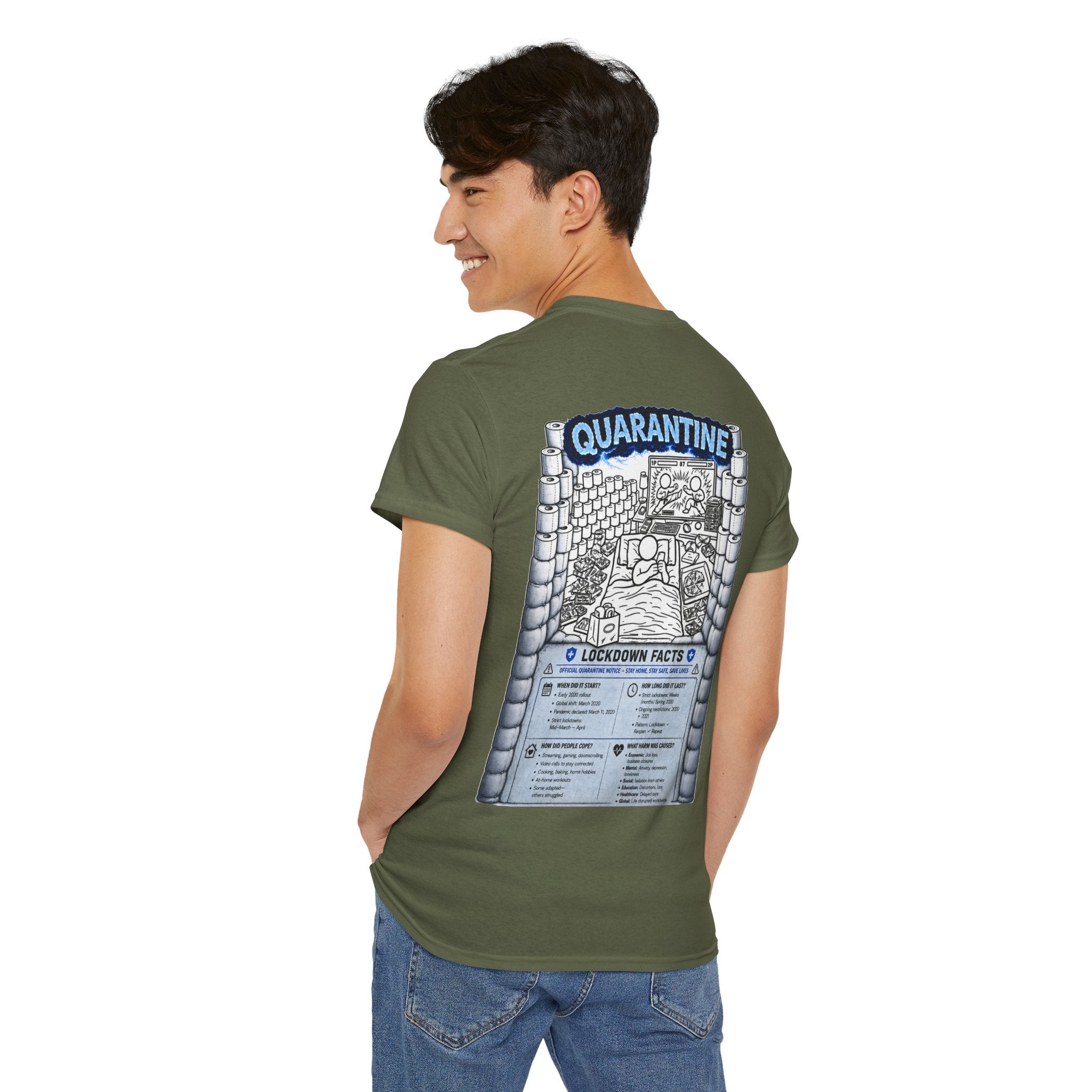 I Survived 2020 — LOCKDOWN S3:E1: "Quarantine" Unisex Heavy Cotton Tee