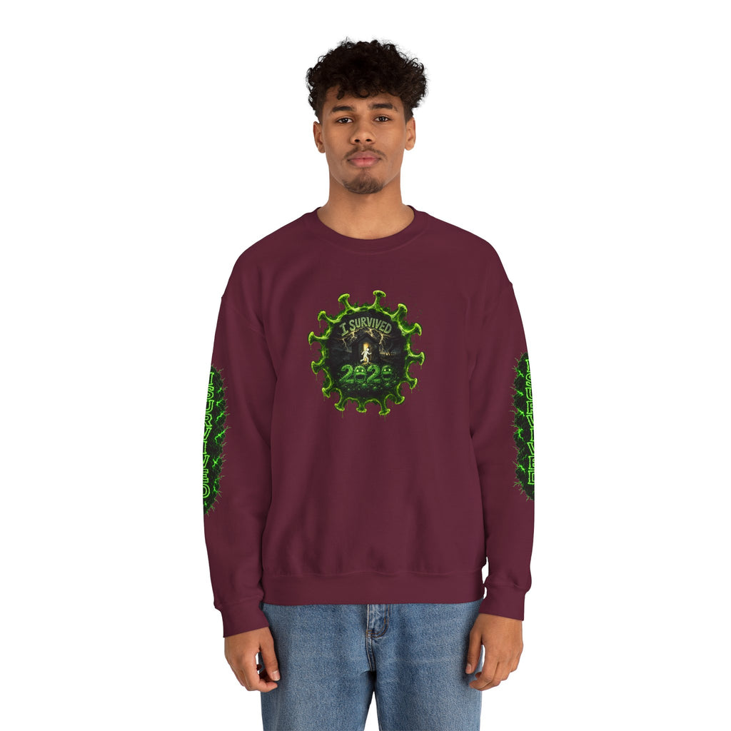 I Survived 2020 — PANDEMIC S1:E4: Director's Cut "Mask Madness" Unisex Heavy Blend™ Crewneck Sweatshirt