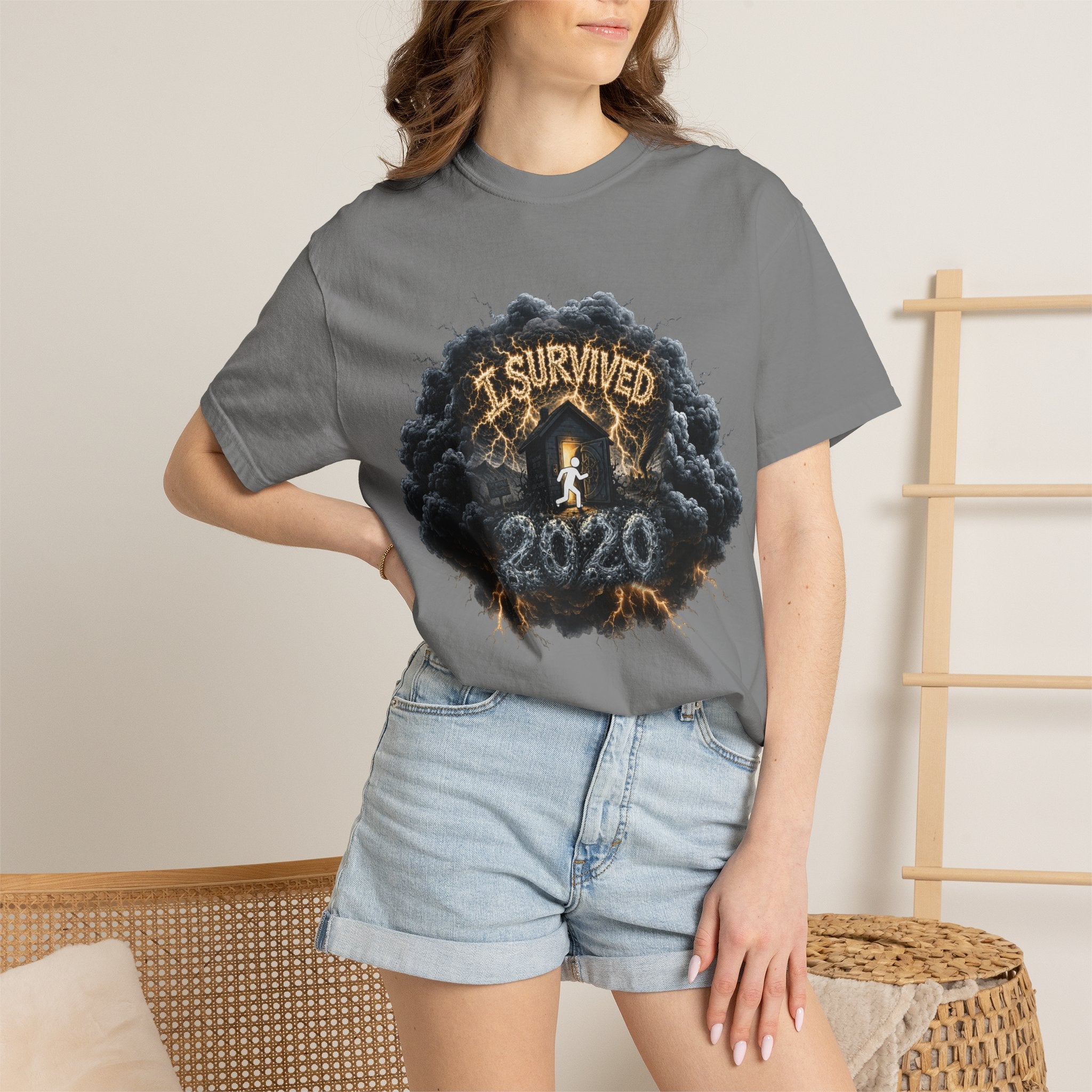 I Survived 2020 — Director's Cut Original Design Teaser Tee | Season 1 Premiere Drop Unisex Garment-Dyed T-shirt