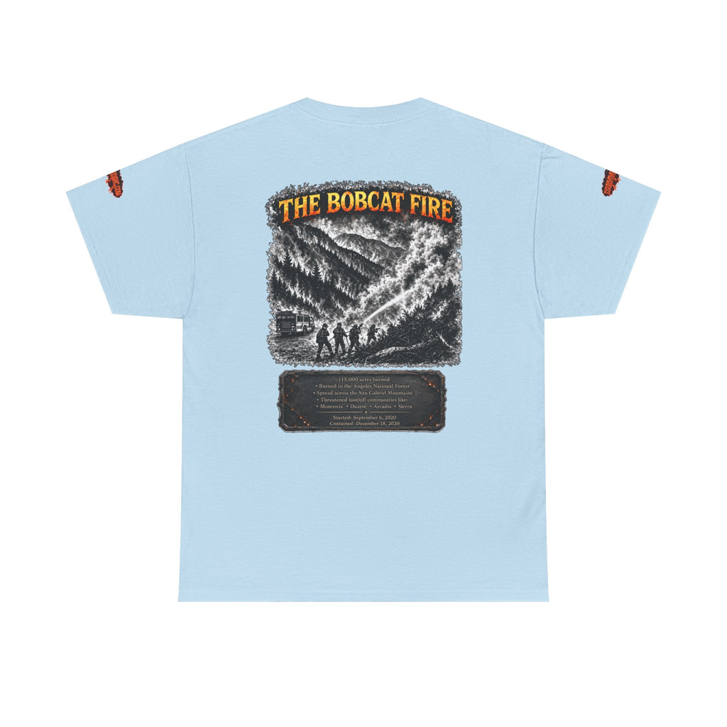 I Survived 2020 — WILDFIRES S2:E2: Director's Cut Special Edition "The Bobcat Fire" Memorial Unisex Heavy Cotton Tee