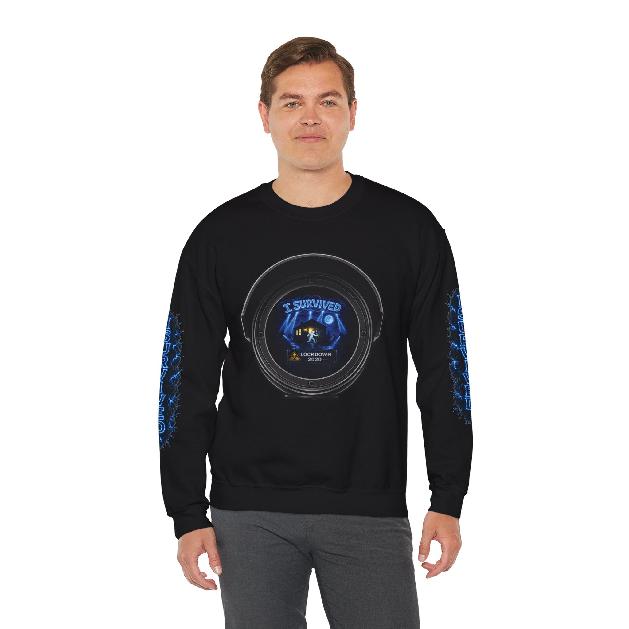 I Survived 2020 — Director's Cut S3:E3 "Remote Schooling" | Lockdown Edition Documentary Unisex Heavy Blend™ Crewneck Sweatshirt