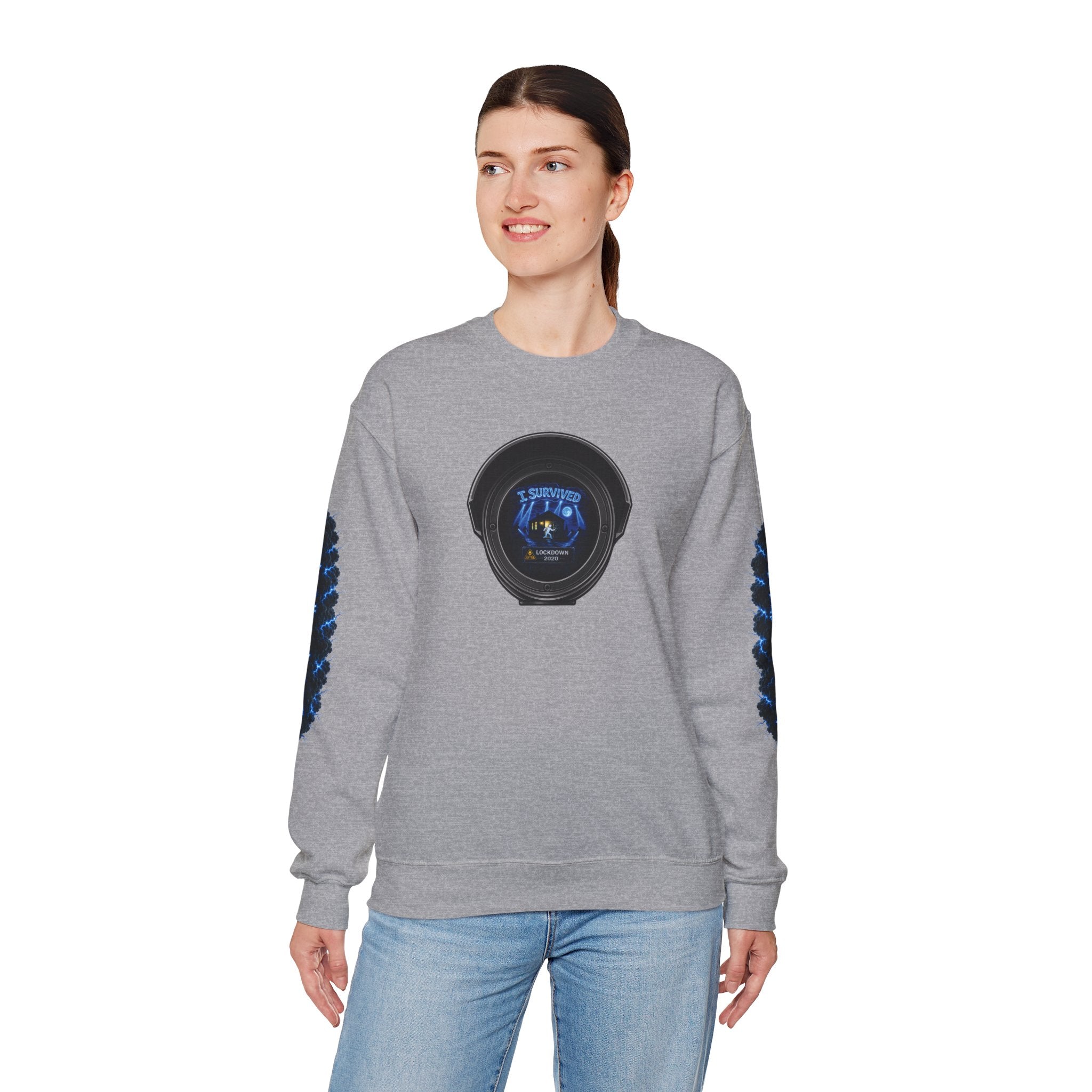 I Survived 2020 — LOCKDOWN S3:E2: Director's Cut Special Edition "Dating Under Lockdown" Unisex Heavy Blend™ Crewneck Sweatshirt