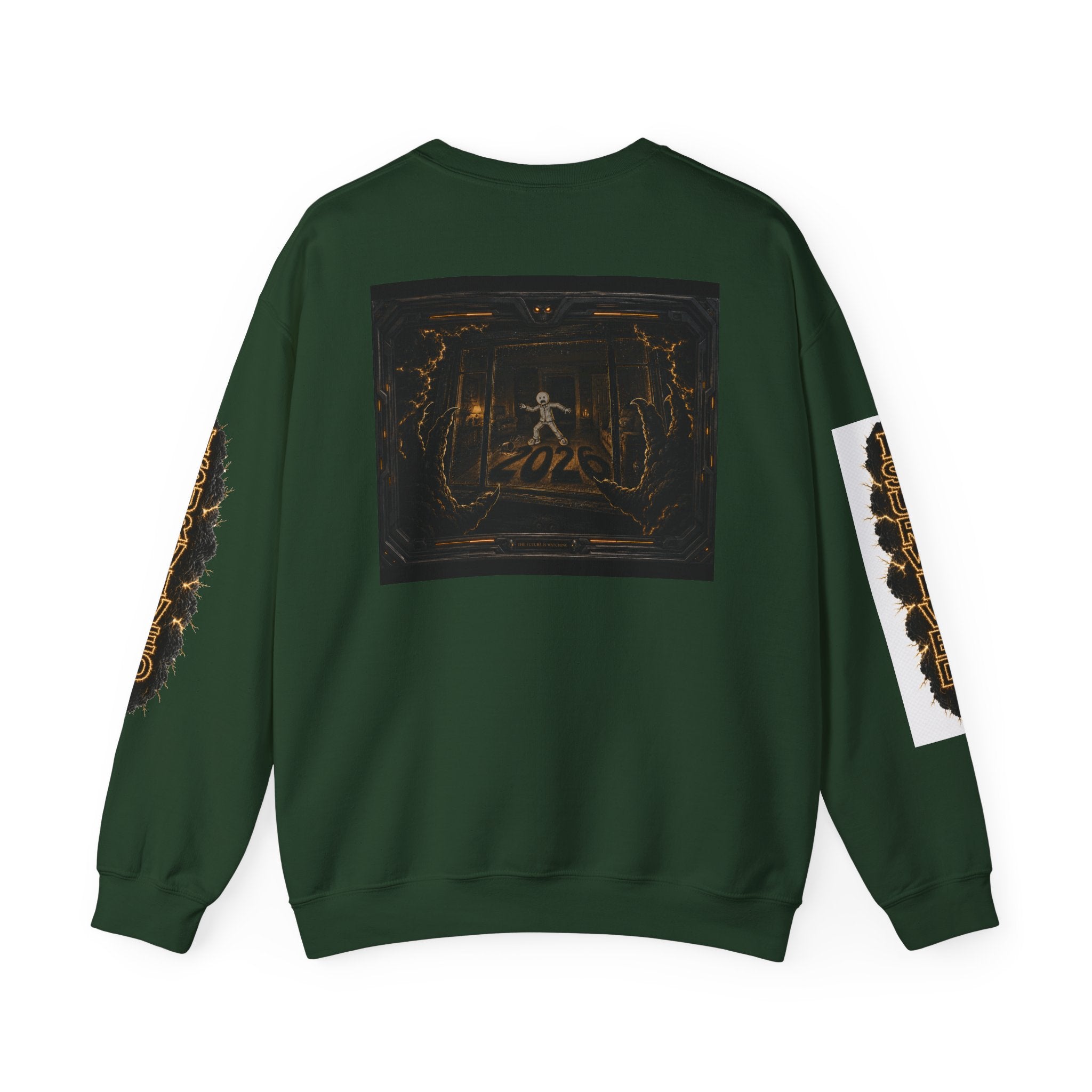 I Survived 2020 — Director's Cut Original Design Teaser Tee | Season 1 Premiere Drop Unisex Heavy Blend™ Crewneck Sweatshirt