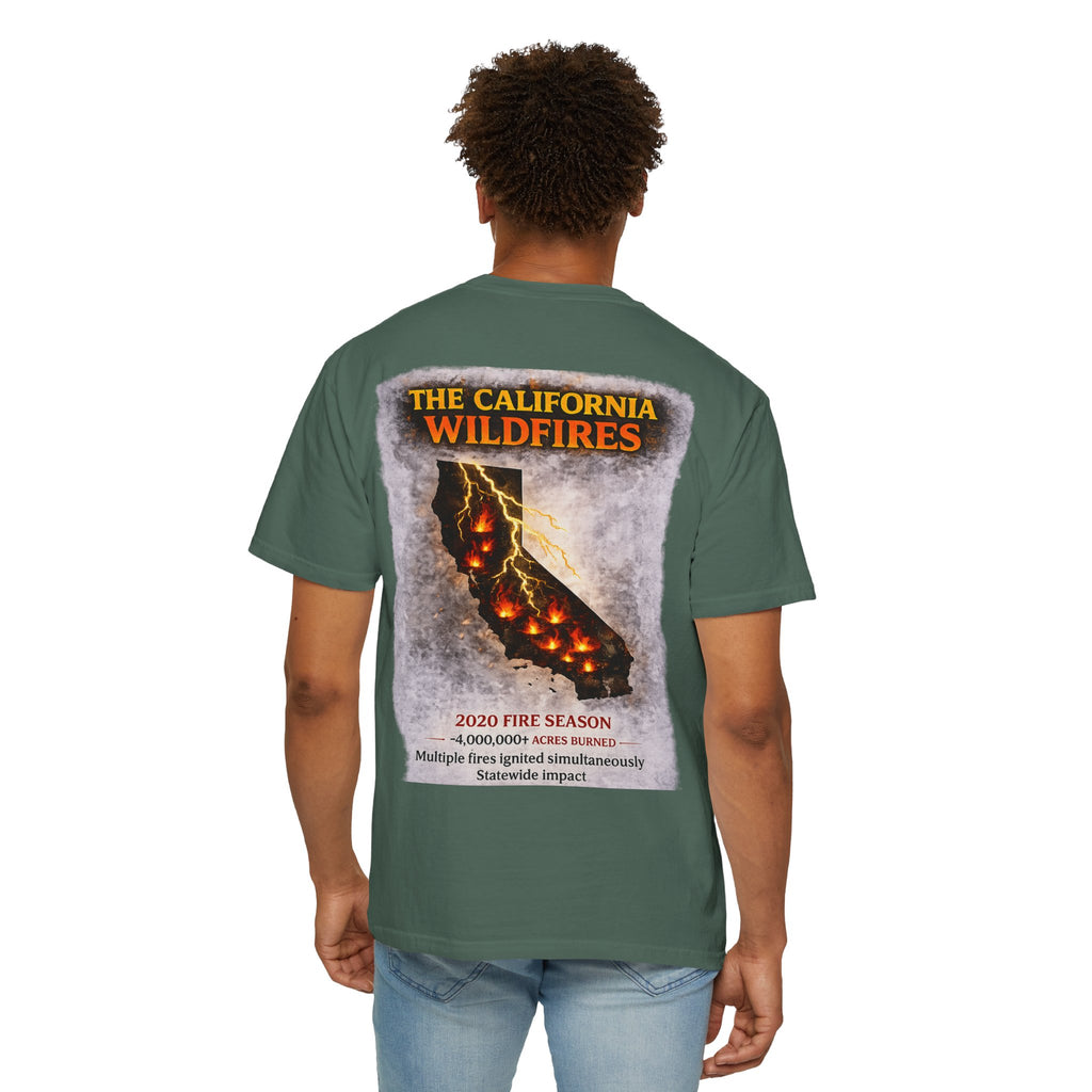 I Survived 2020 — WILDFIRES S2:E3: Director's Cut "The California Wildfires" Memorial Unisex Garment-Dyed T-shirt