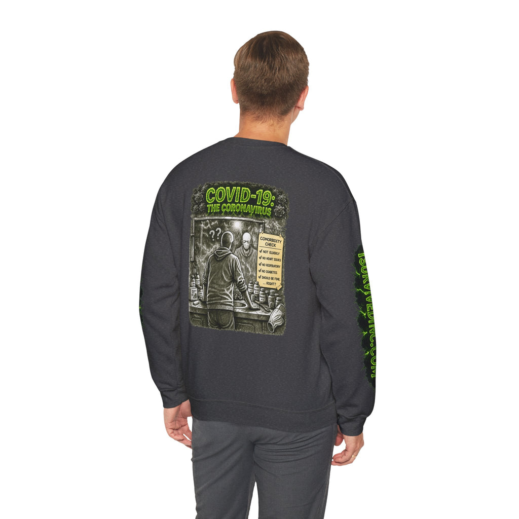 I Survived 2020 — PANDEMIC S1:E1: "COVID-19: The Coronavirus" Unisex Heavy Blend™ Crewneck Sweatshirt
