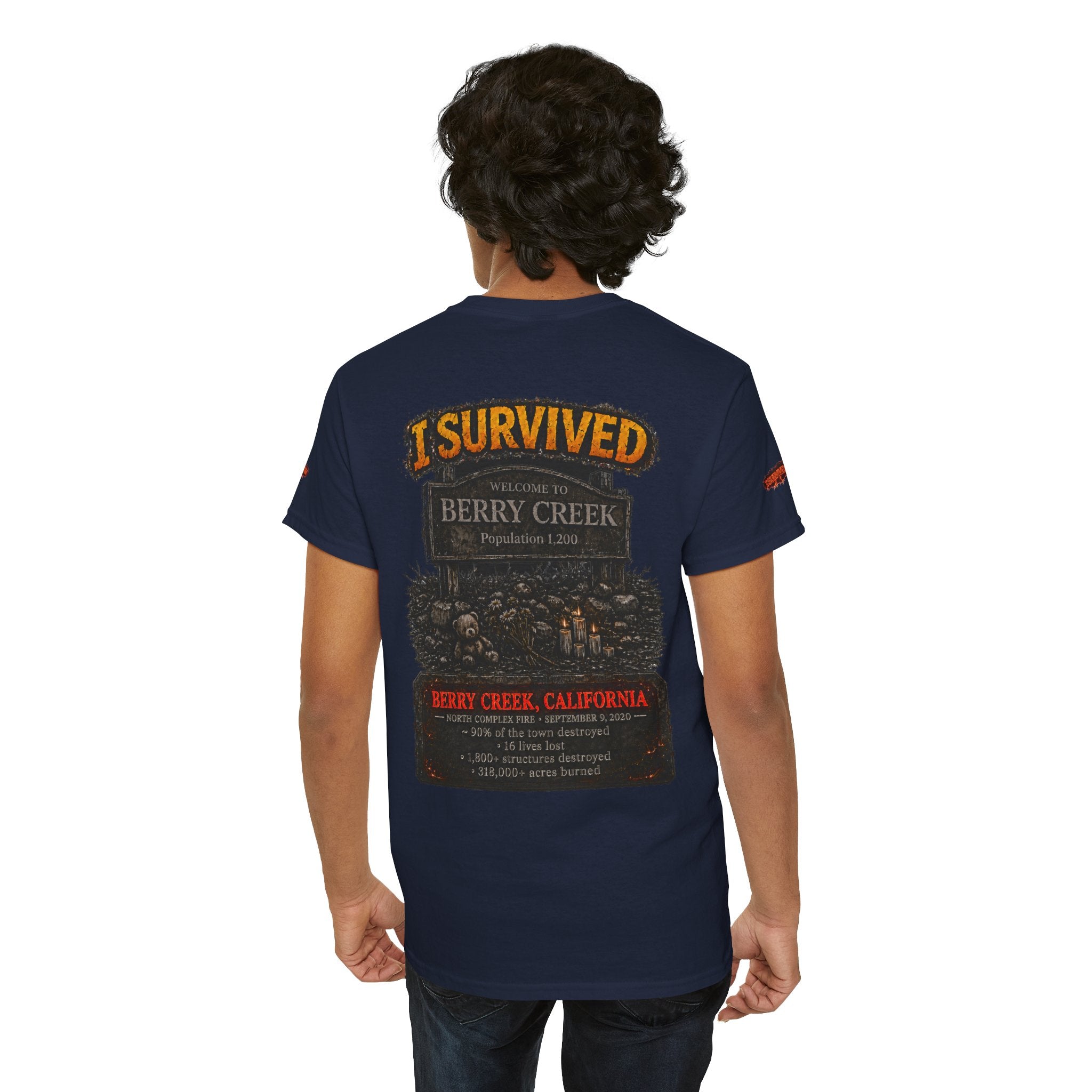 I Survived 2020 — Director's Cut S2:E1 "Berry Creek" | Wildfire Edition Memorial Unisex Heavy Cotton Tee (SPECIAL EDITION)