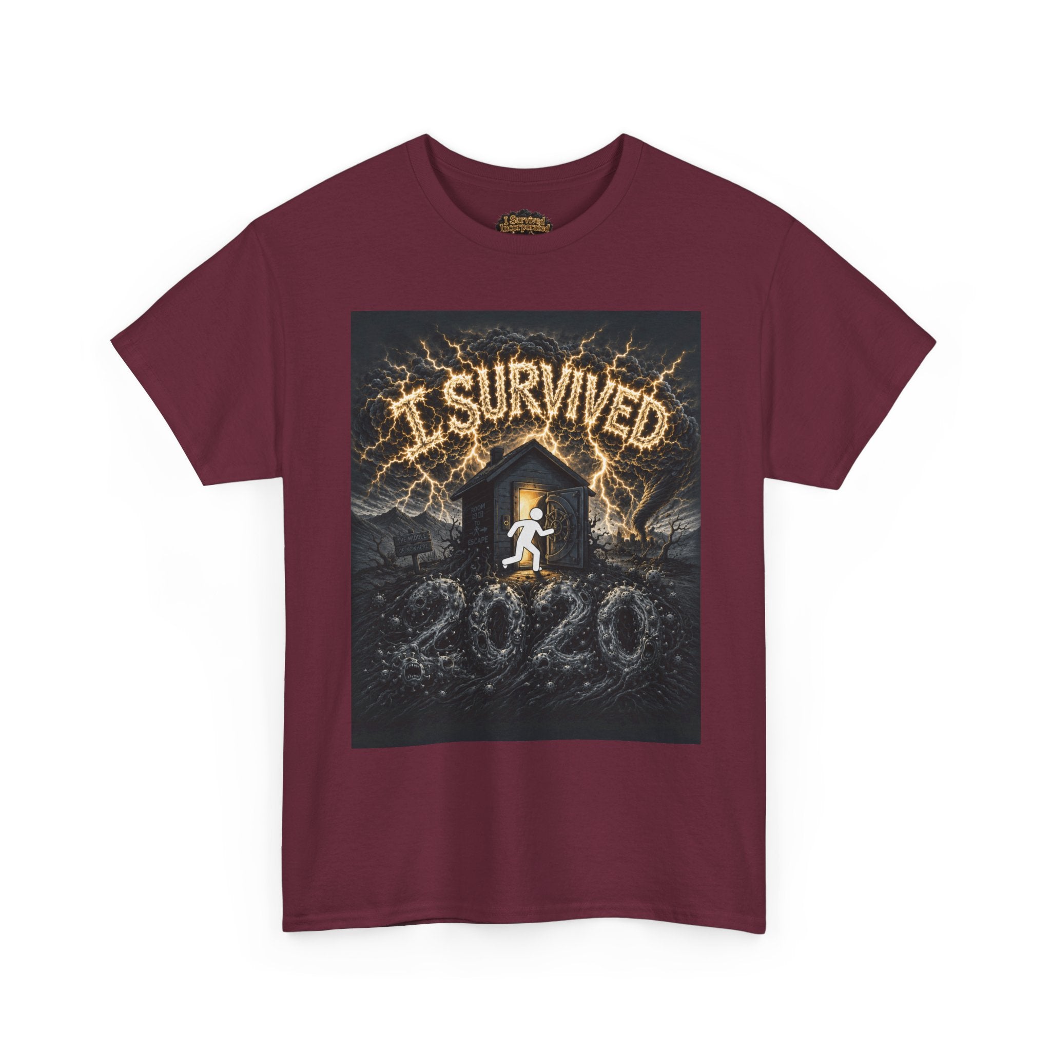 I Survived 2020 — Original Design Teaser Tee | Season 1 Premiere Drop Unisex Heavy Cotton Tee