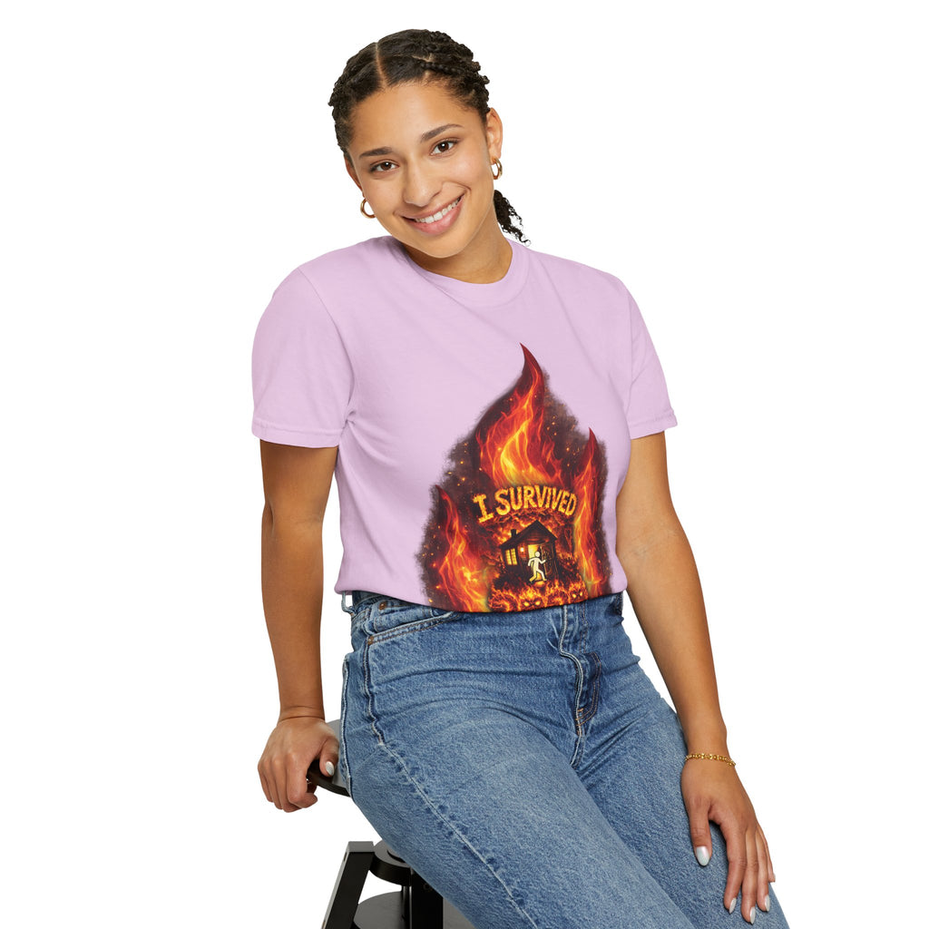 I Survived 2020 — Director's Cut S2:E4 "Western U.S. Wildfire Season" | Mid-Season Finale Pt. 1 | Wildfire Edition Memorial Unisex Garment-Dyed T-shirt