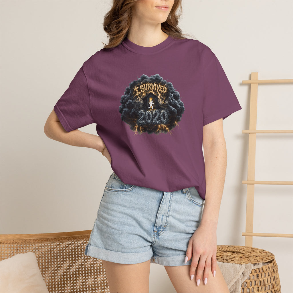 I Survived 2020 — Original PILOT Design: Director's Cut Unisex Garment-Dyed T-shirt