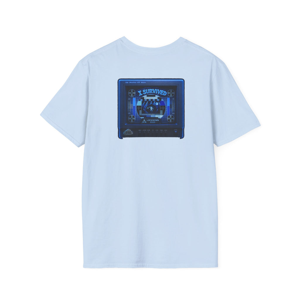 I Survived 2020 — "Please Stand By" Test Pattern Tee Lockdown Edition Summer Exclusive Unisex Softstyle T-Shirt