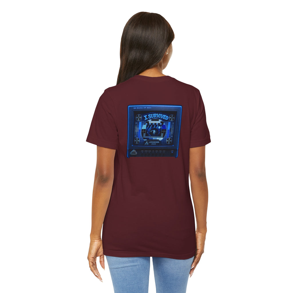 I Survived 2020 — "Please Stand By" Test Pattern Tee Lockdown Summer Exclusive Unisex Jersey Short Sleeve Tee