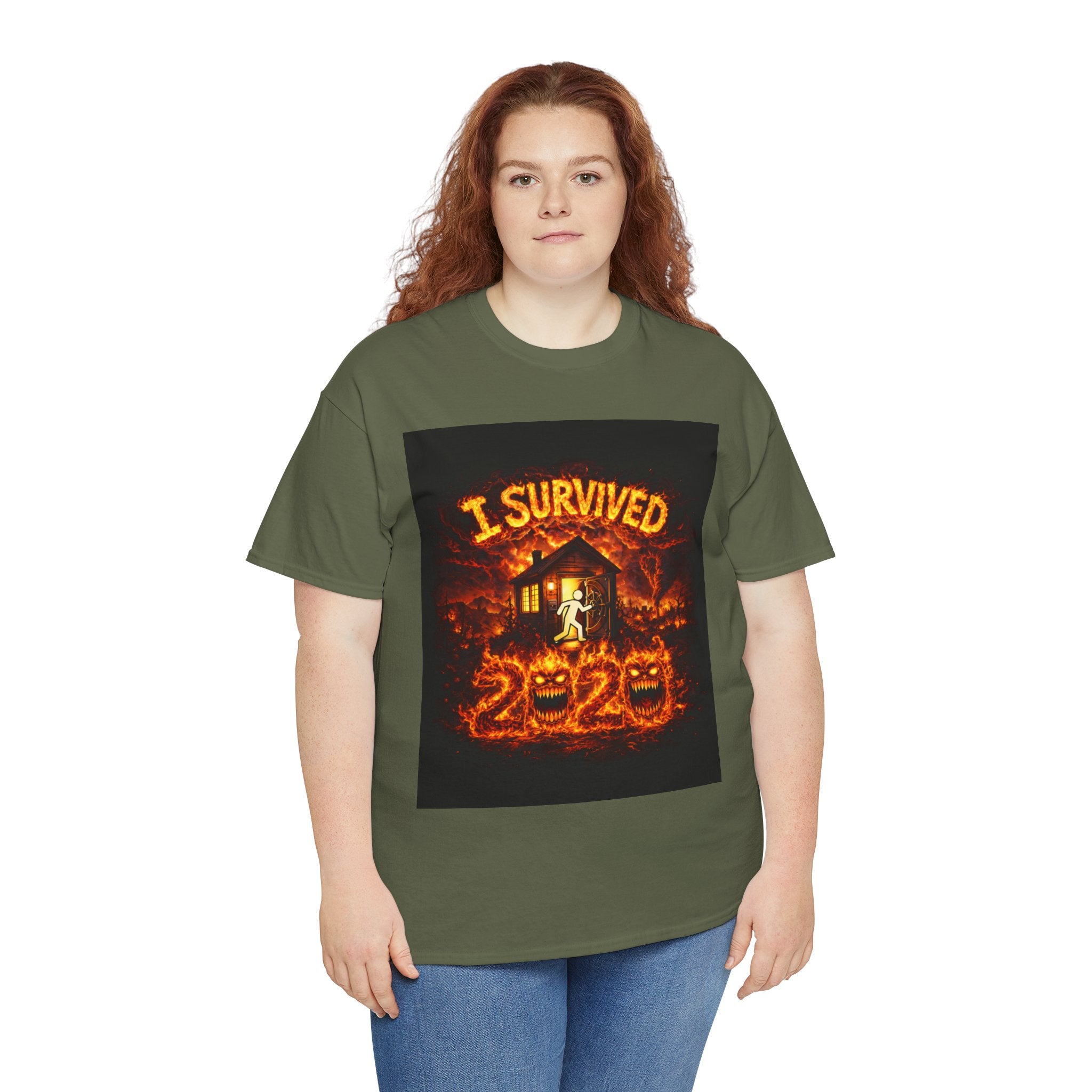 I Survived 2020 — S2:E3 "The California Wildfires" | Wildfire Edition Memorial Unisex Heavy Cotton Tee