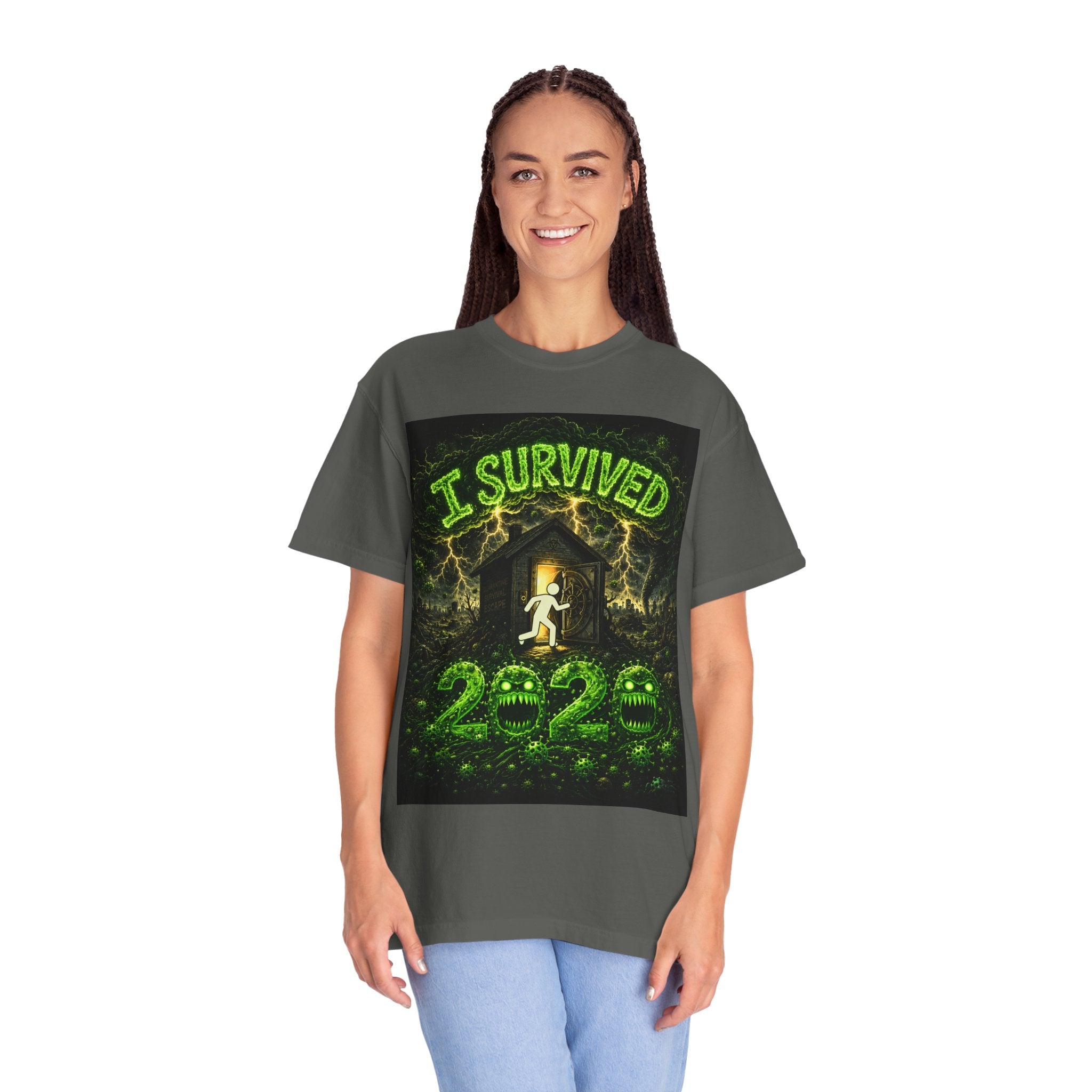 I Survived 2020 — S1:E3 "The Jab!" | Pandemic Edition Unisex Garment-Dyed T-shirt