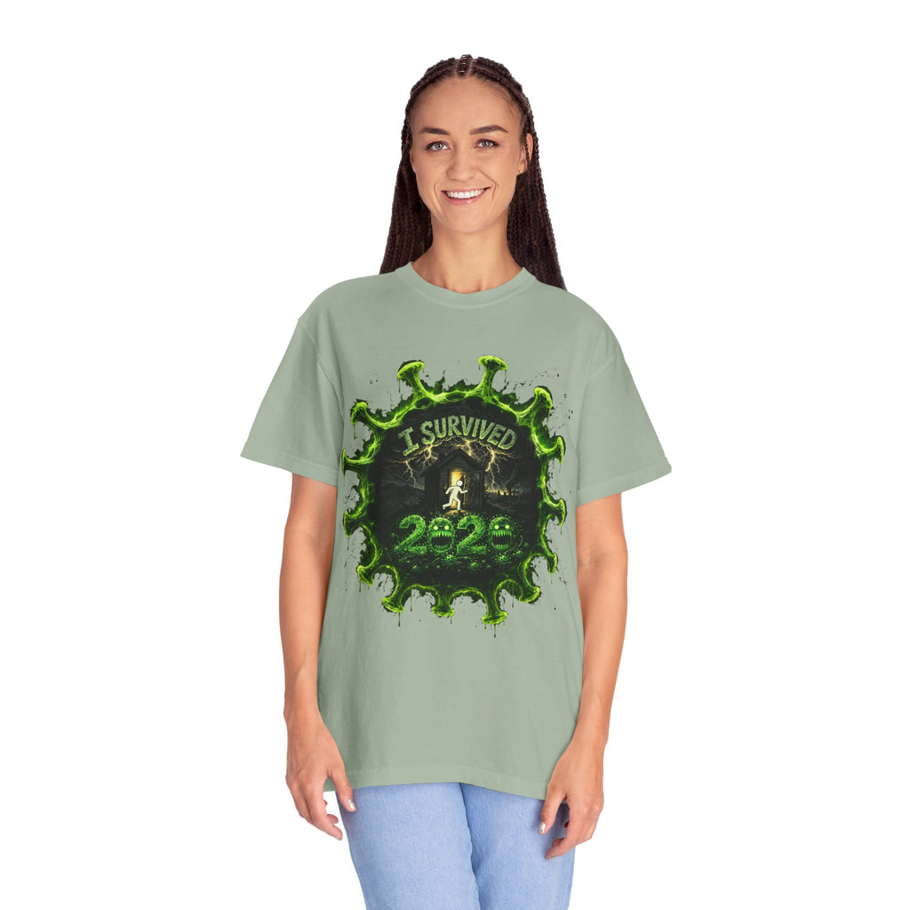I Survived 2020 — Director's Cut S1:E3 "The Jab!" | Pandemic Edition Unisex Garment-Dyed T-shirt
