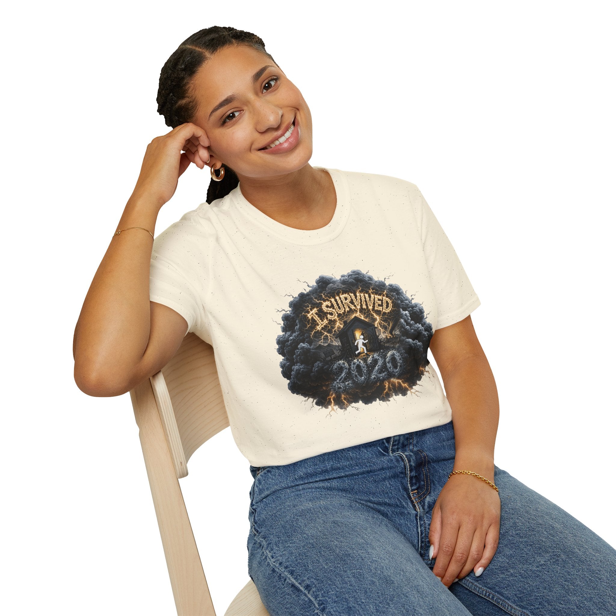 I Survived 2020 — Director's Cut Original Design Teaser Tee | Season 1 Premiere Drop Unisex Softstyle T-Shirt