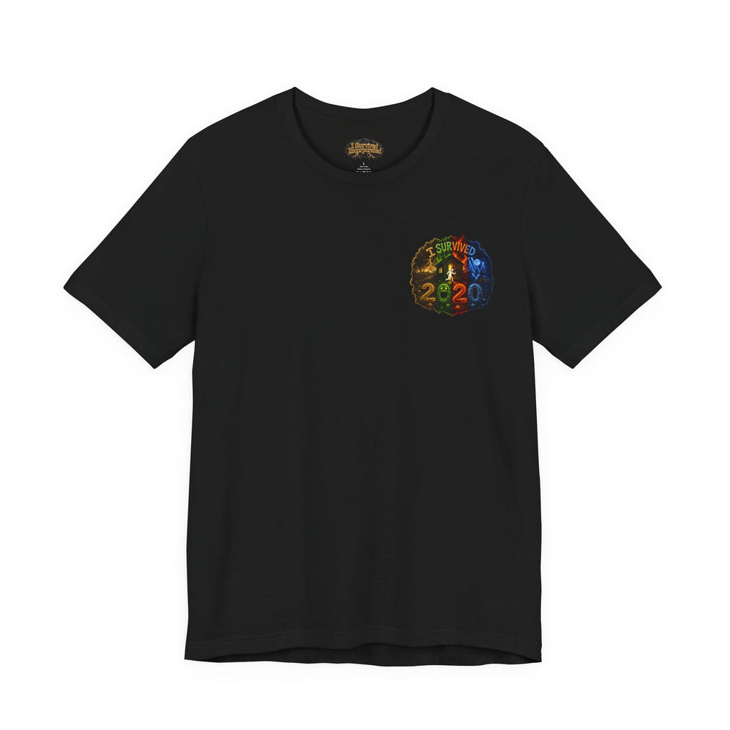 I Survived 2020 — "No Signal" Test Pattern Tee Alien Broadcast Finale Summer Premiere Unisex Jersey Short Sleeve Tee
