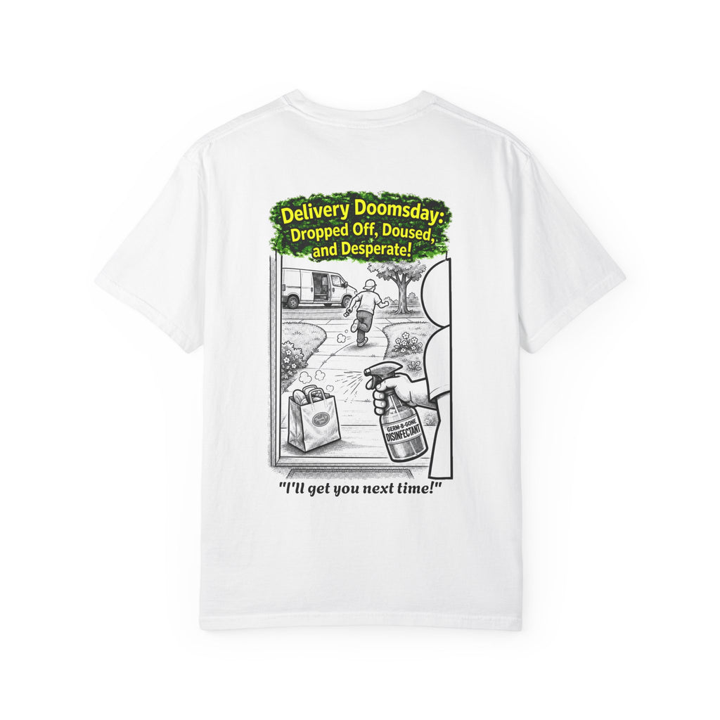 Sobreviví al 2020 — T1:E5 "Apocalipsis de Entregas" | Camiseta unisex teñida de edición Pandemia