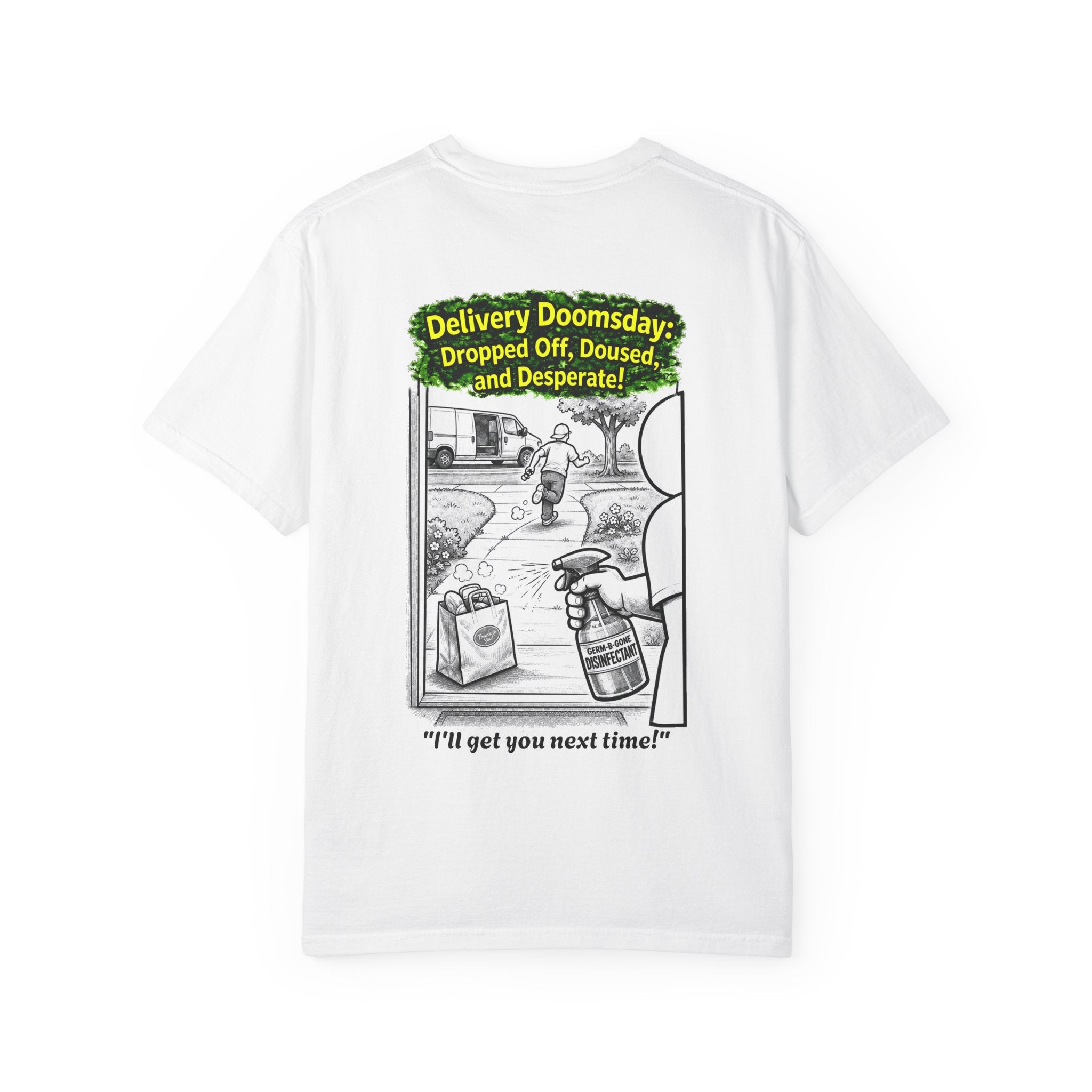 Sobreviví al 2020 — T1:E5 "Apocalipsis de Entregas" | Camiseta unisex teñida de edición Pandemia