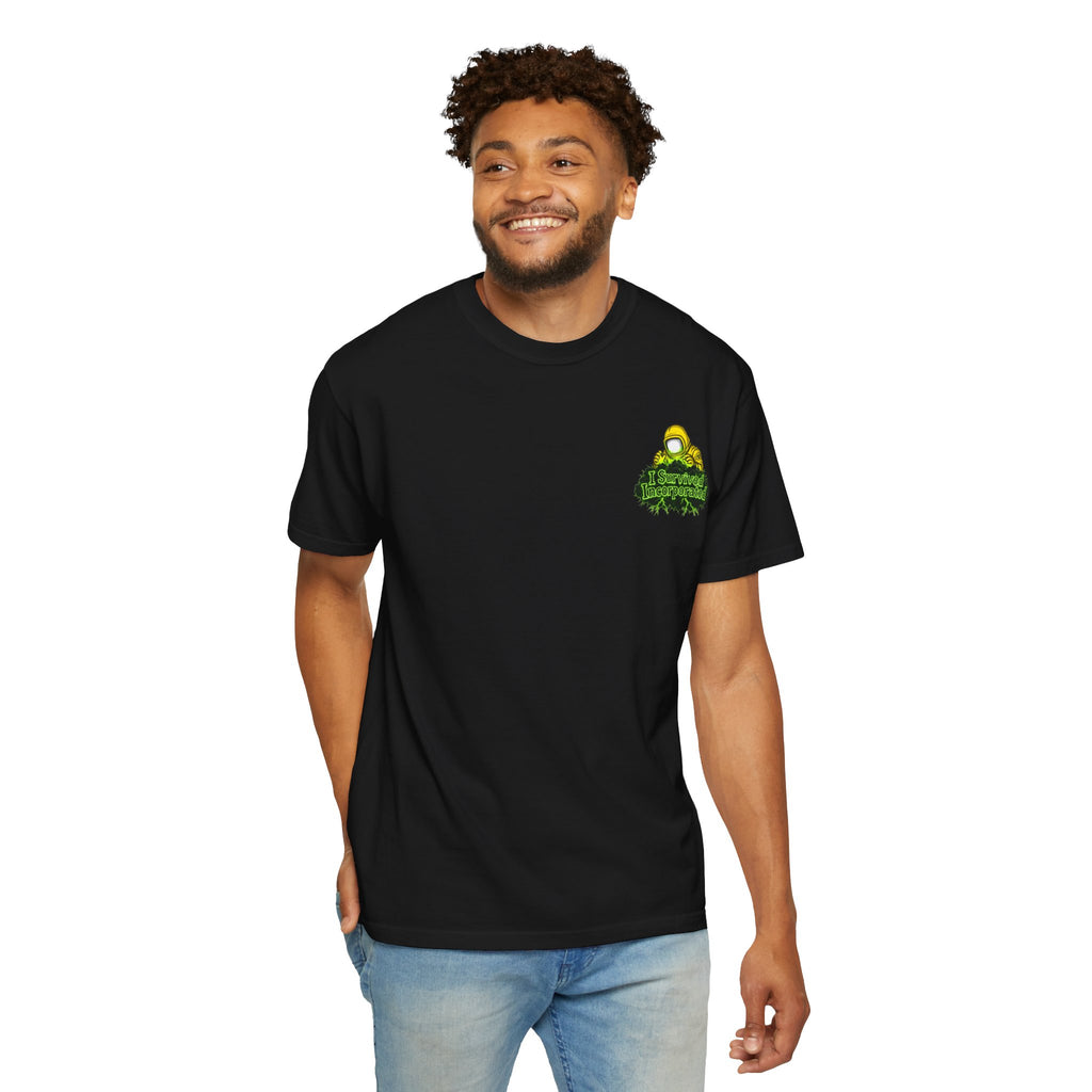 I Survived 2020 — "Please Stand By" Test Pattern Toxic Signal Tee Summer Premiere Unisex Garment-Dyed T-shirt