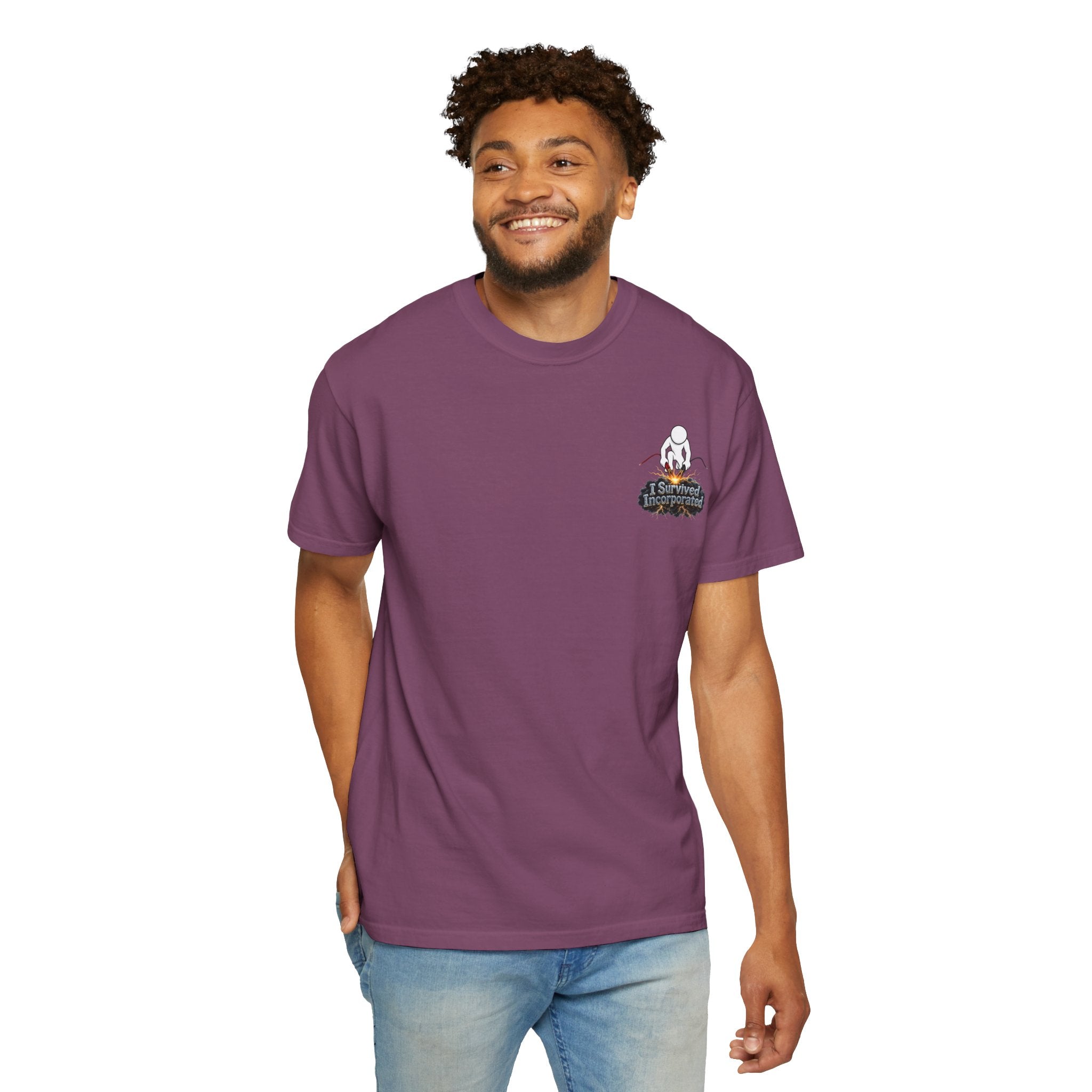 I Survived 2020 — "Please Stand By" Test Pattern Tee Summer Premier Unisex Garment-Dyed T-shirt