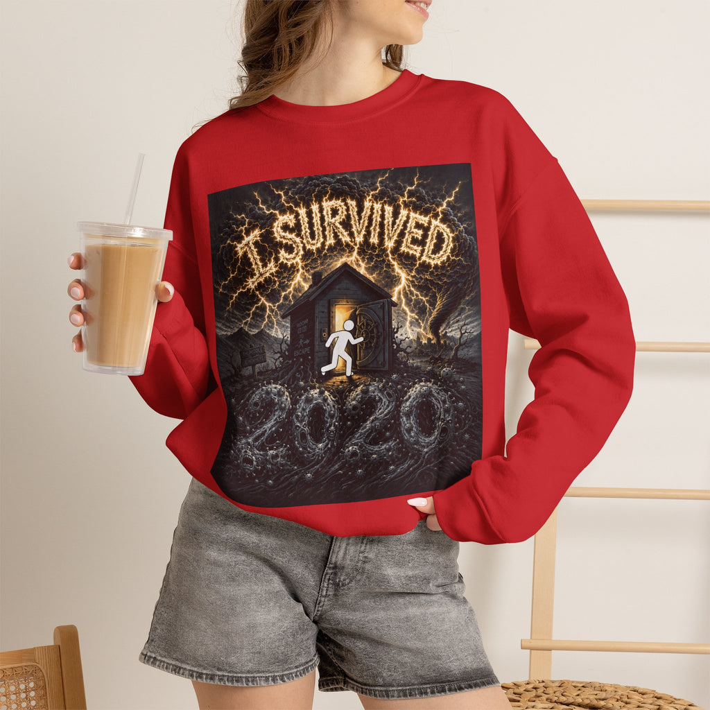 I Survived 2020 — Original PILOT Design Unisex Heavy Blend™ Crewneck Sweatshirt
