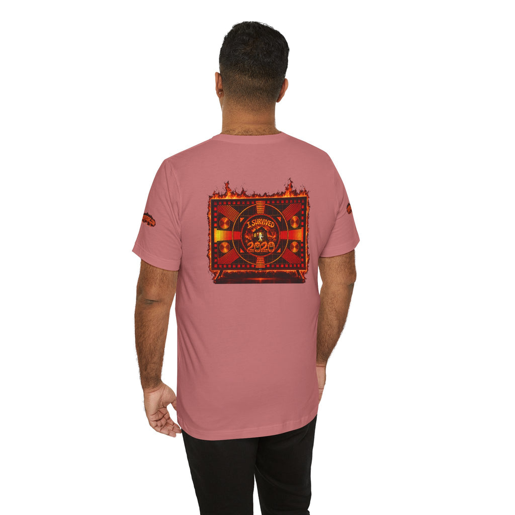 I Survived 2020 — "Please Stand By" Test Pattern Tee Wildfire Signal Special Edition Summer Premiere Unisex Jersey Short Sleeve Tee