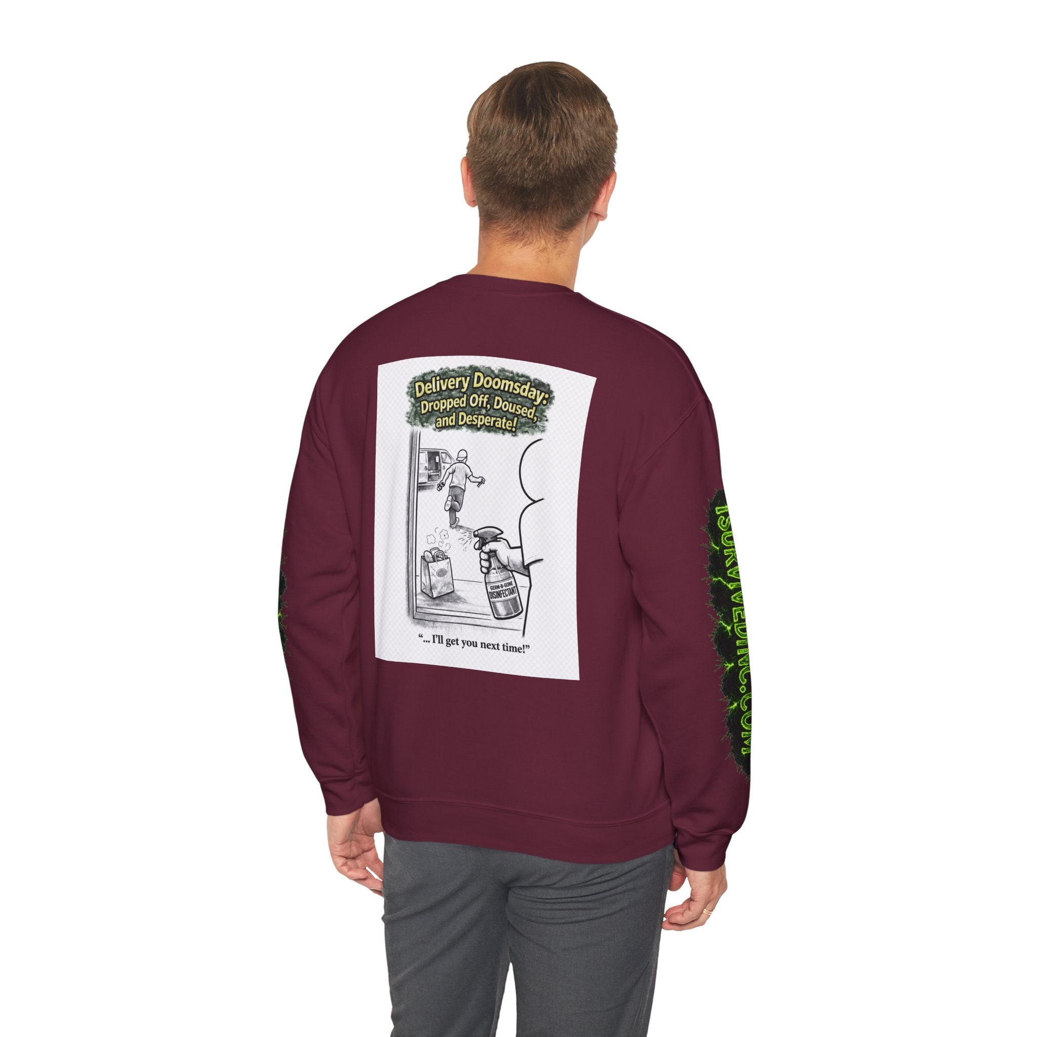I Survived 2020 — S1:E5 "Delivery Doomsday" | Pandemic Edition Unisex Heavy Blend™ Crewneck Sweatshirt