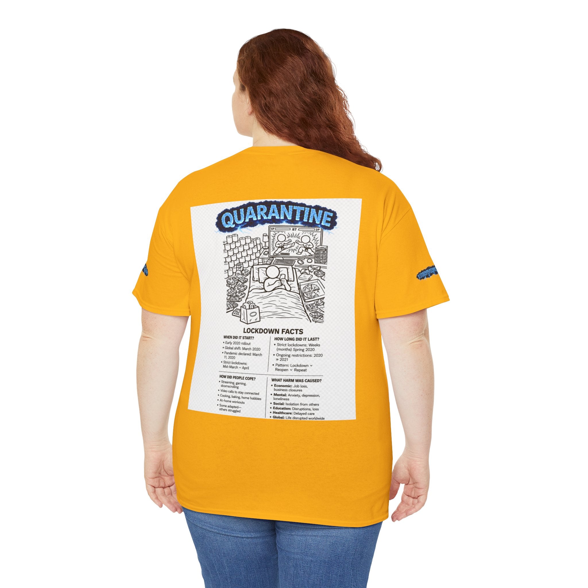 J'ai survécu à 2020 — S3:E1 « Quarantaine » | T-shirt unisexe en coton épais édition Confinement (ÉDITION SPÉCIALE)