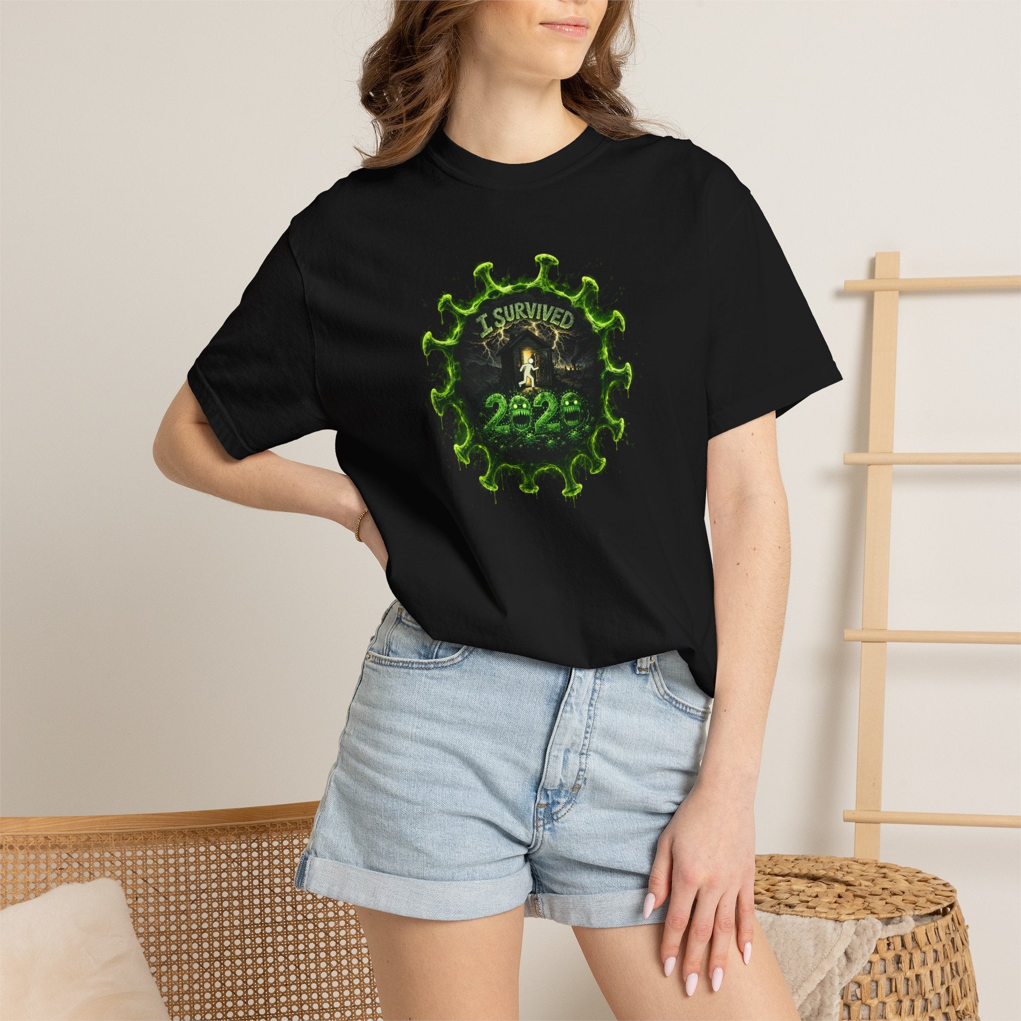 I Survived 2020 —  PANDEMIC S1:E1: Director's Cut "COVID-19: The Coronavirus" Unisex Garment-Dyed T-shirt