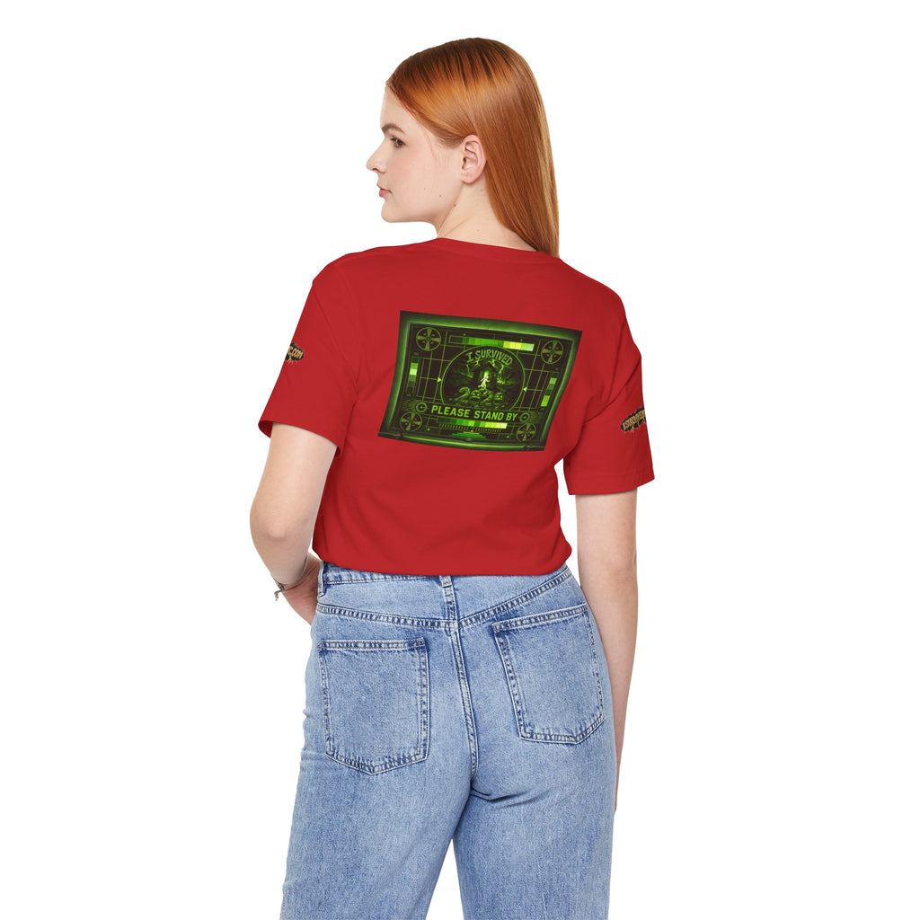 I Survived 2020 — "Please Stand By" Test Pattern Toxic Signal Tee Special Edition Summer Premiere Unisex Jersey Short Sleeve Tee